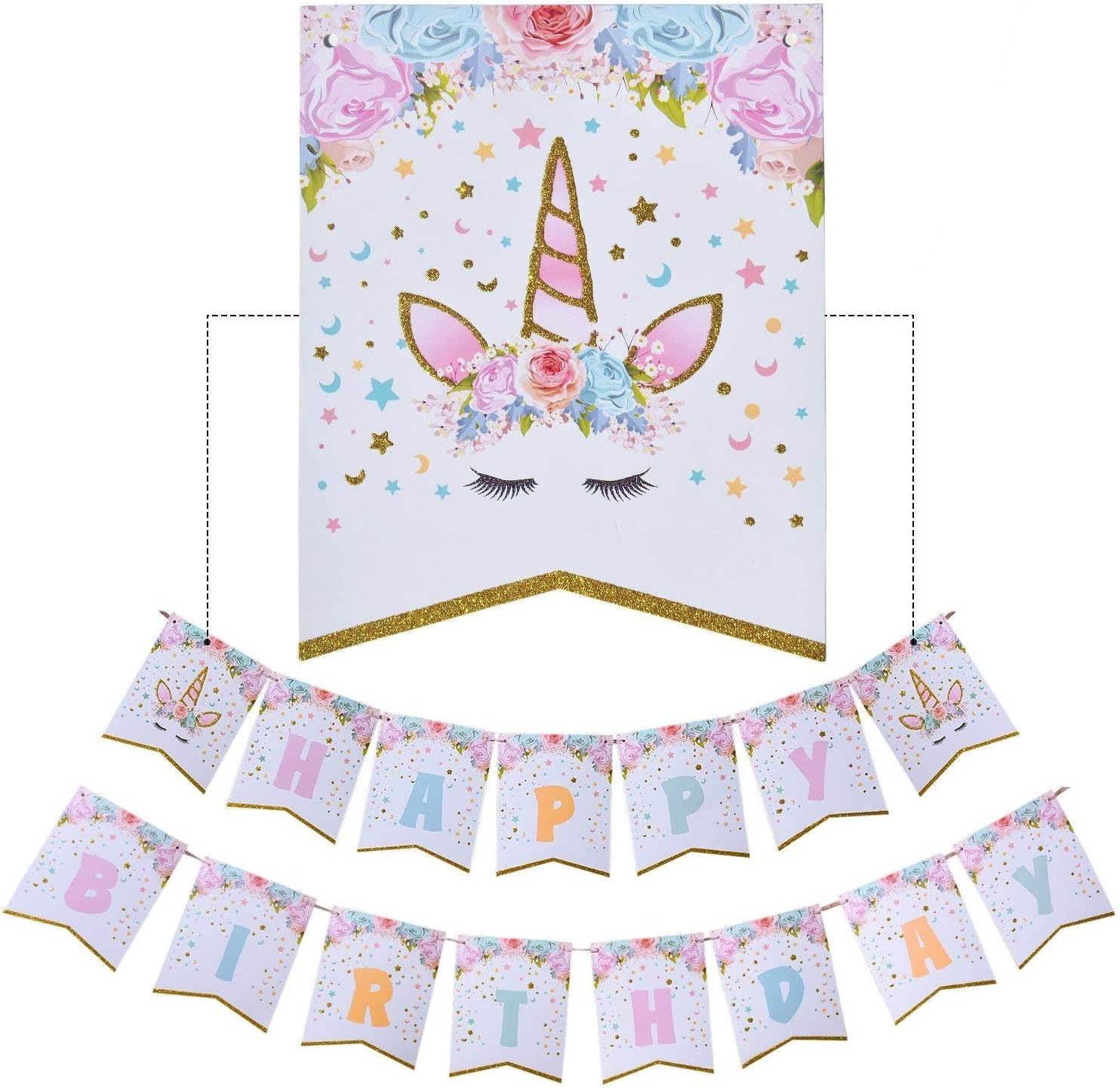 Unicorn Birthday Decorations Party Supplies Banners