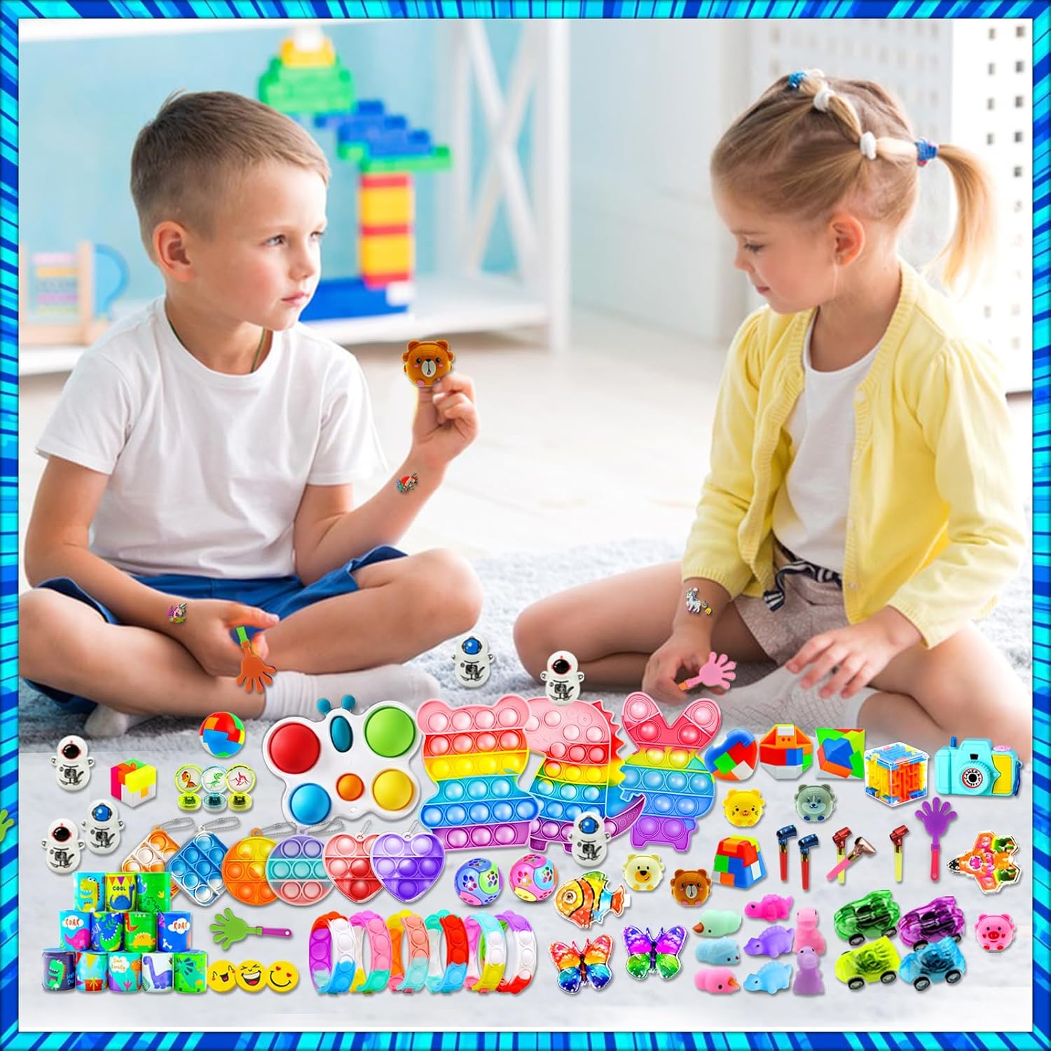 HOLILURE 206 PCS Kids Party Favors Fidget Toy Pack