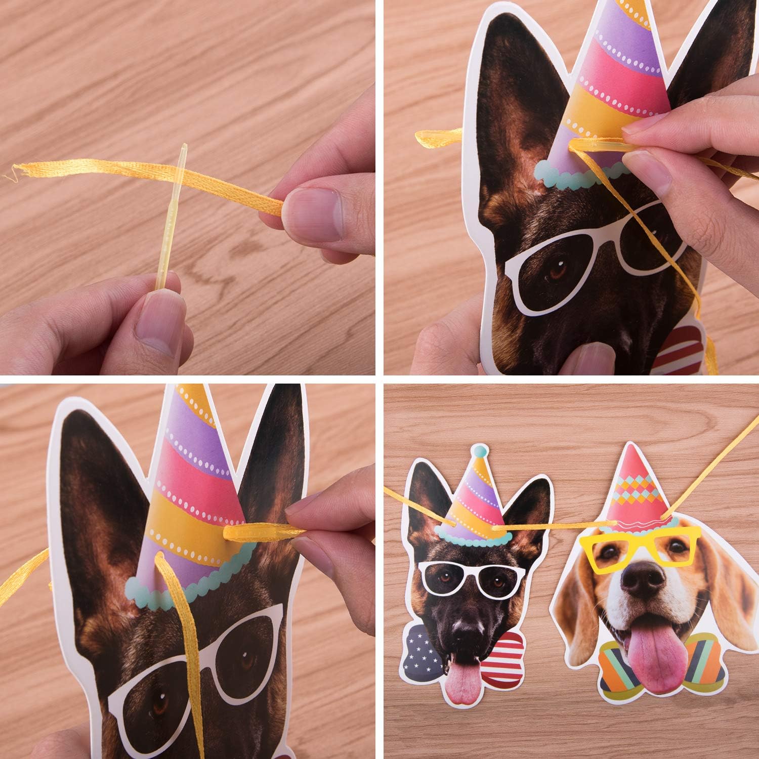 Duufin Dog Birthday Banner Set 15 Pieces