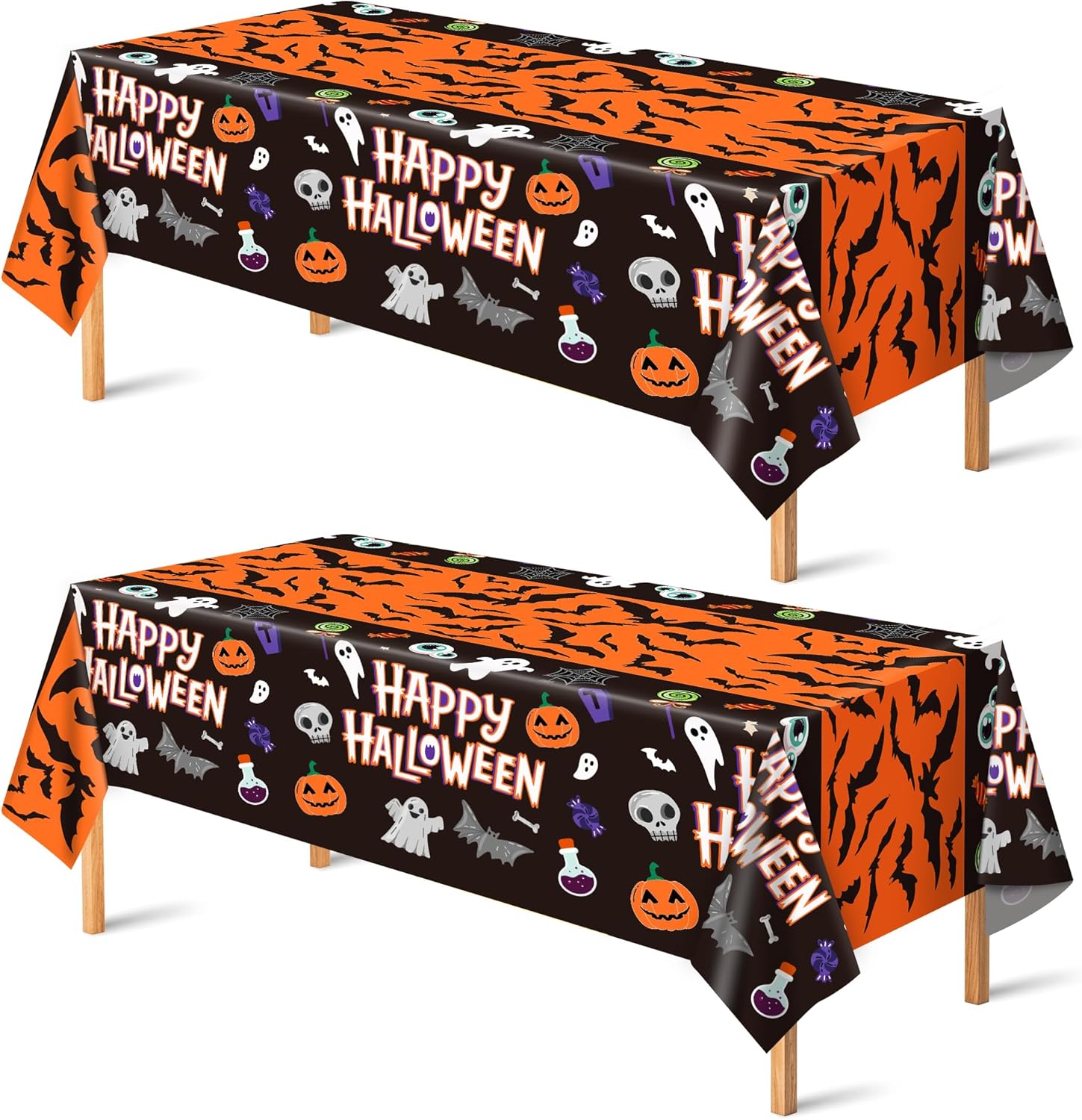 OHOME Halloween Tablecloth Set 2 Pack