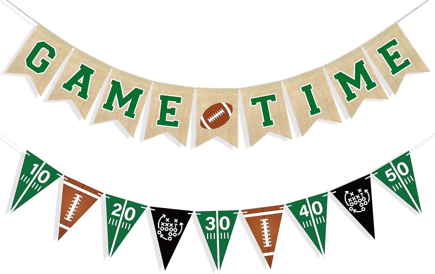 Uniwish Football Field Banner Party Decorations
