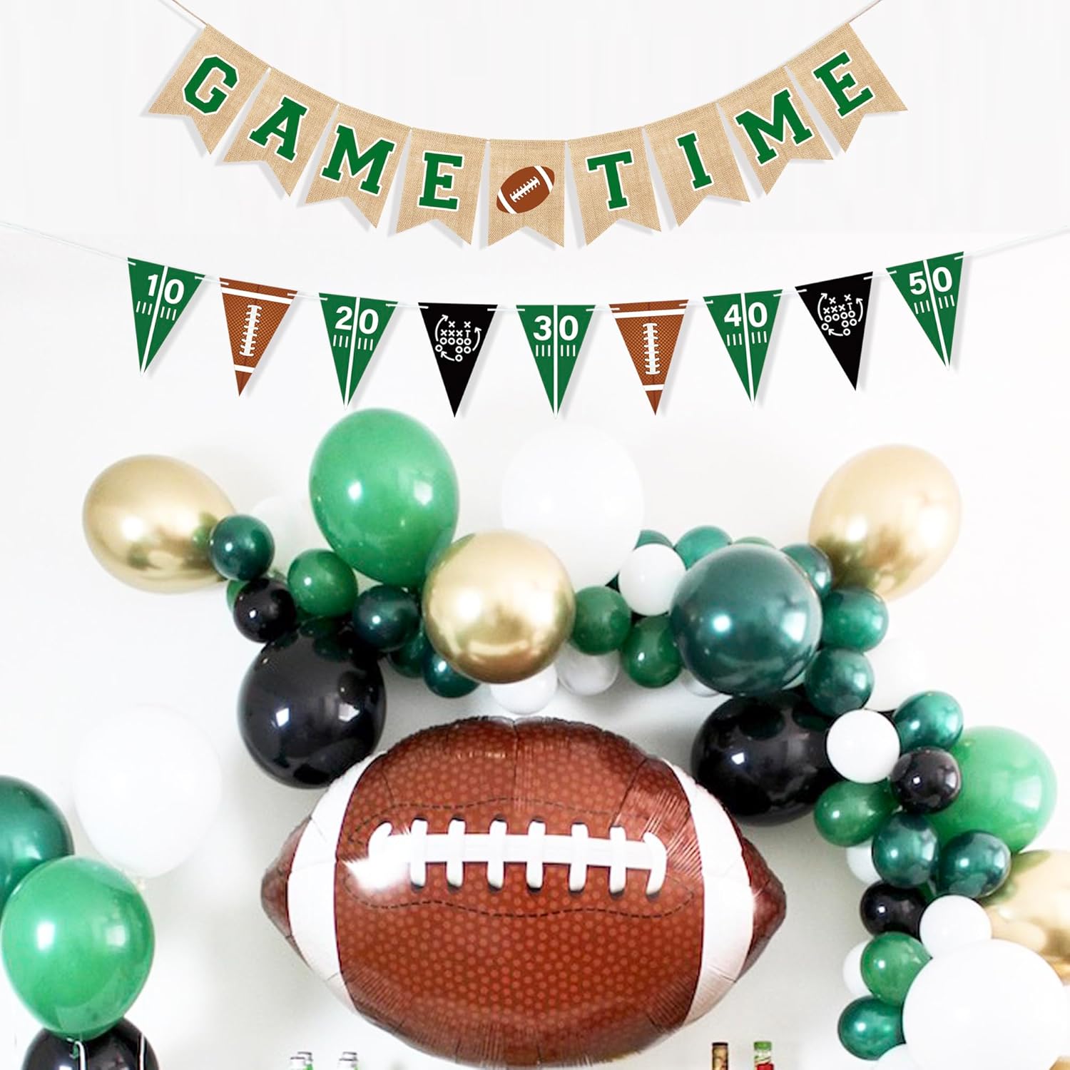 Uniwish Football Field Banner Party Decorations
