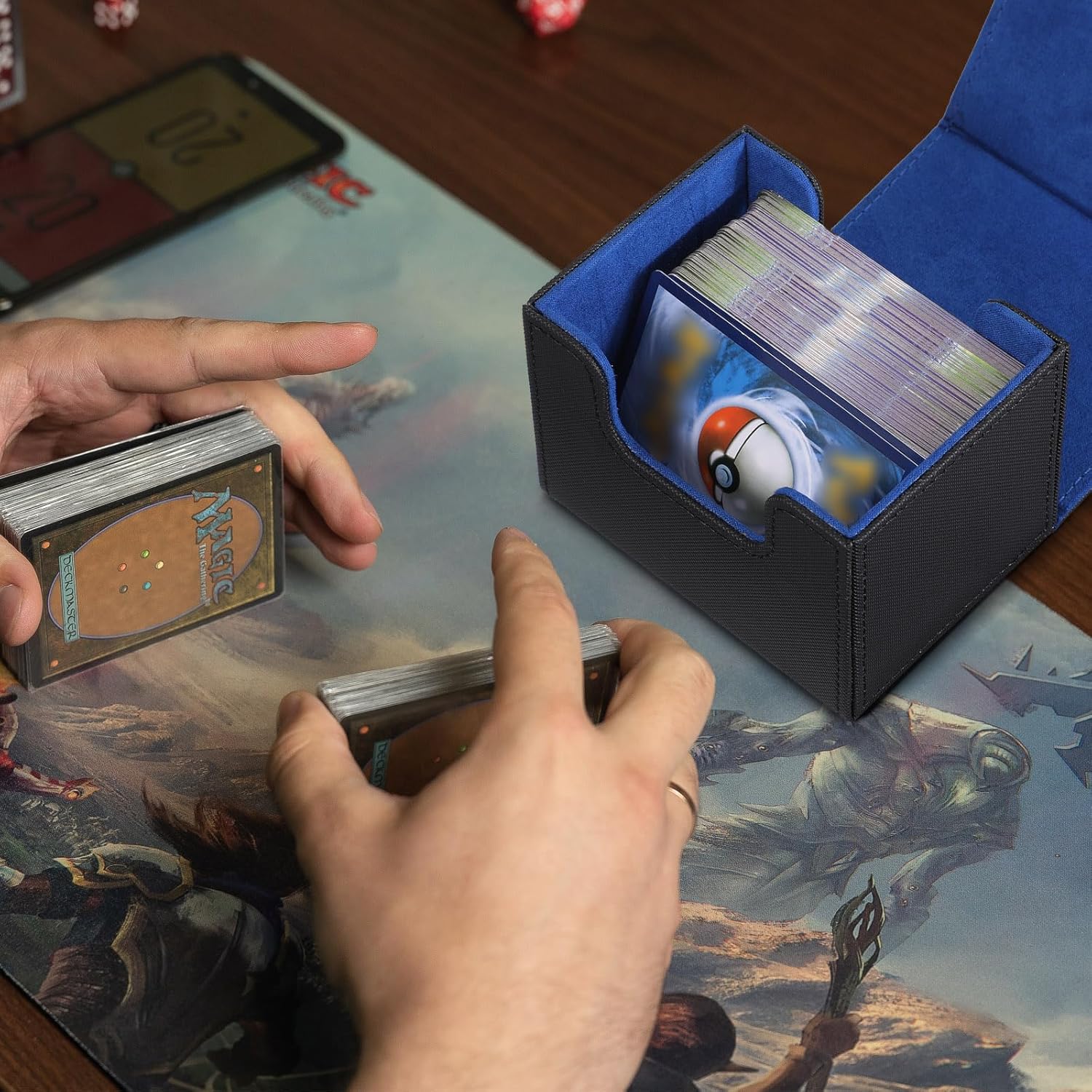 Weewooday 3 Piece Card Storage Box for 100 Cards
