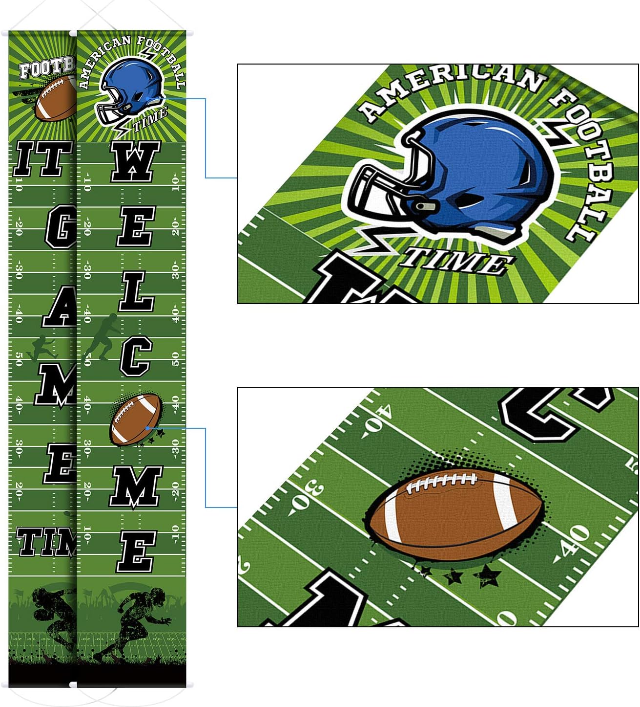 Football Welcome Banners for Party Decorations