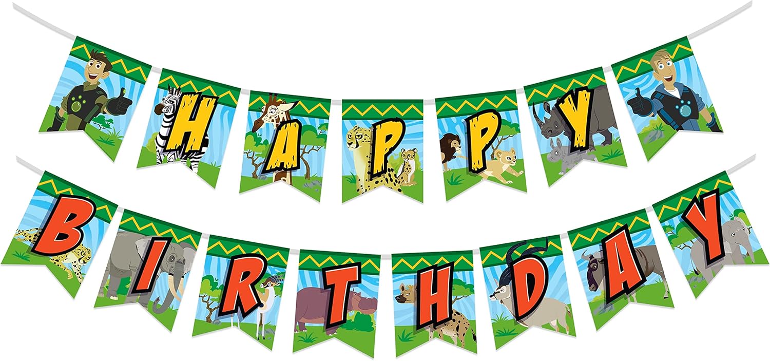 Treasures Gifted Wild Kratts Birthday Banner