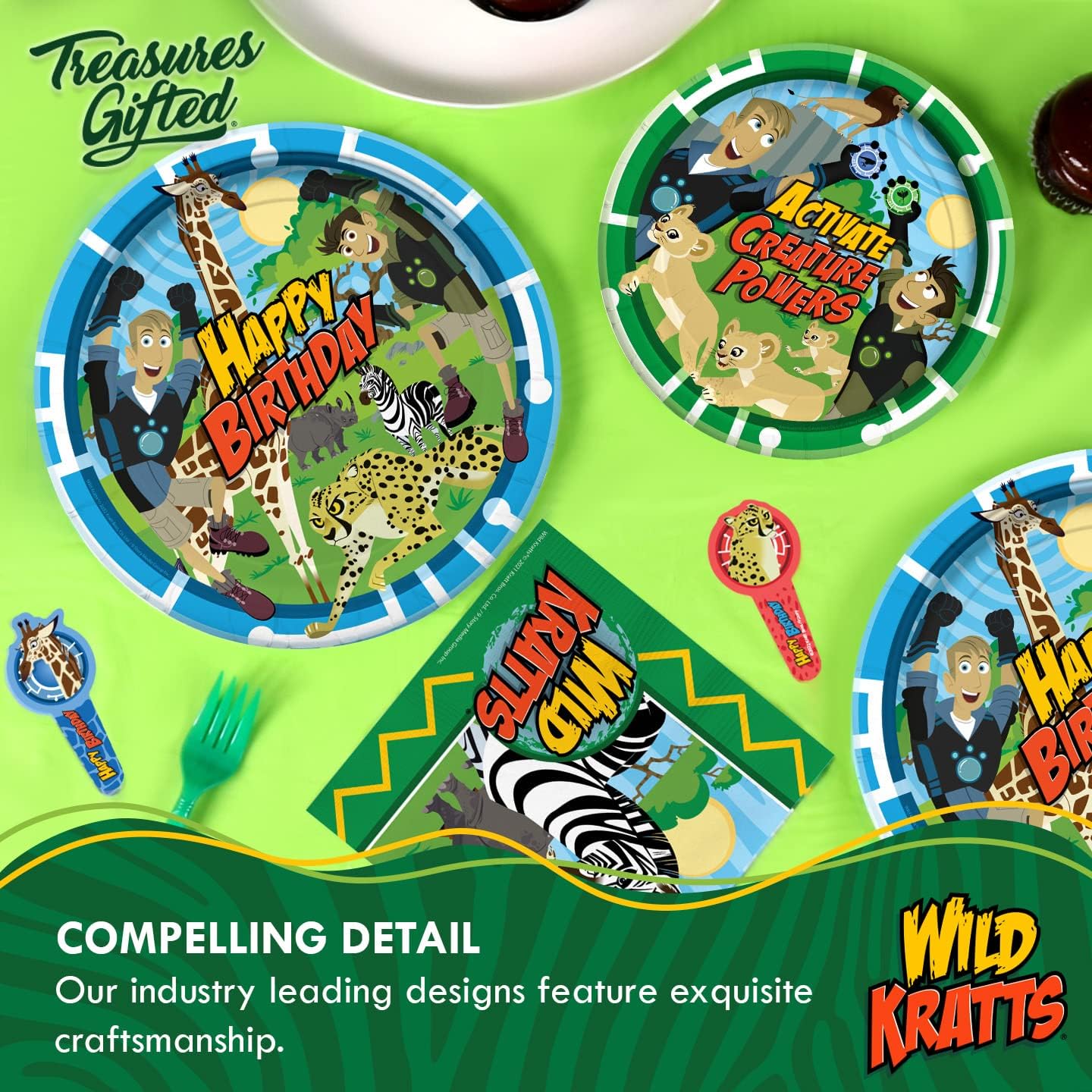 Treasures Gifted Wild Kratts Birthday Banner