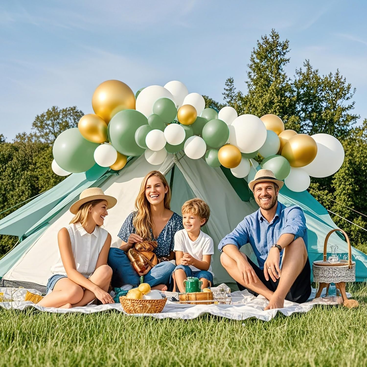 KAWKALSH Balloon Garland Arch Kit 146Pcs