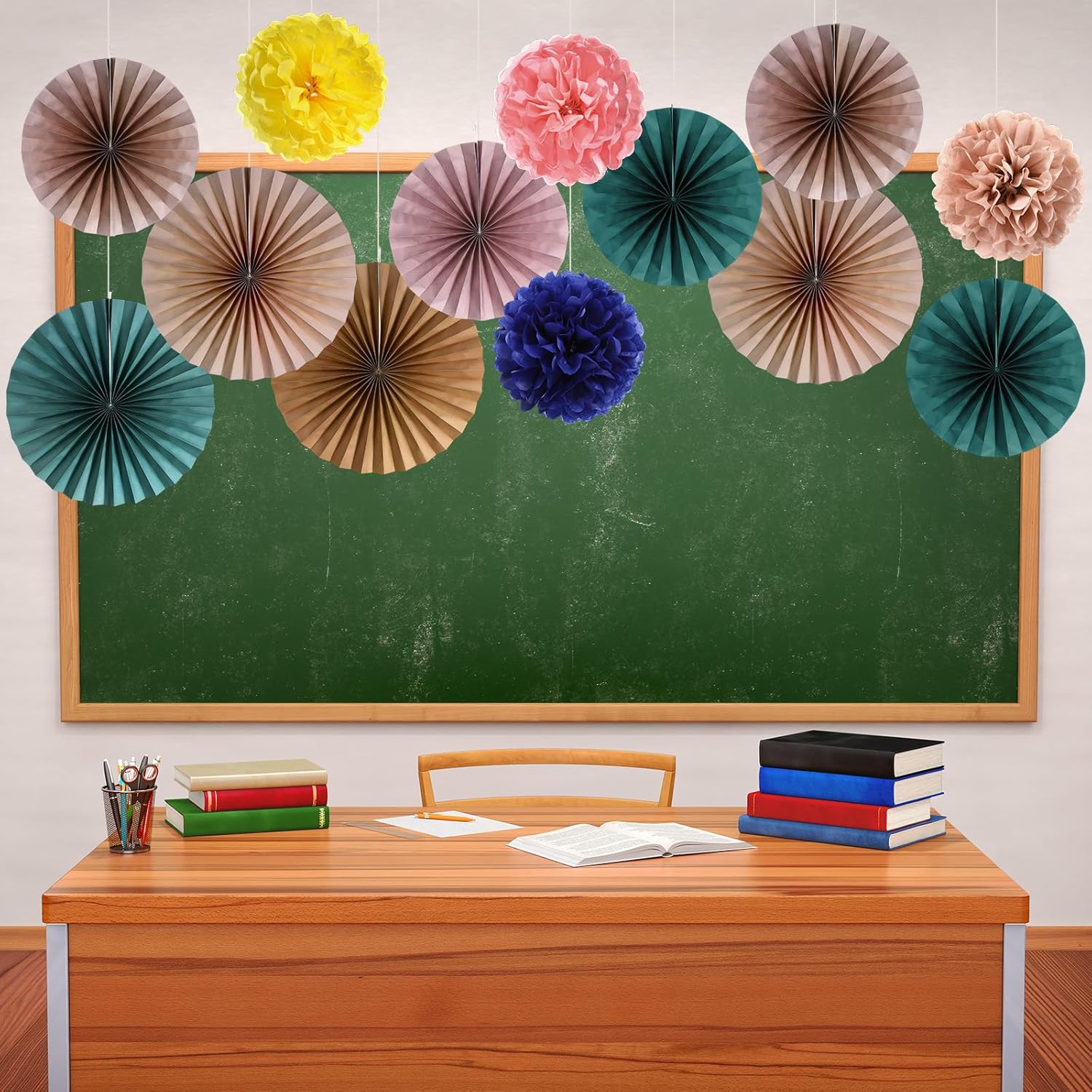 Kosiz Boho Classroom Hanging Decorations 18 Pcs Set