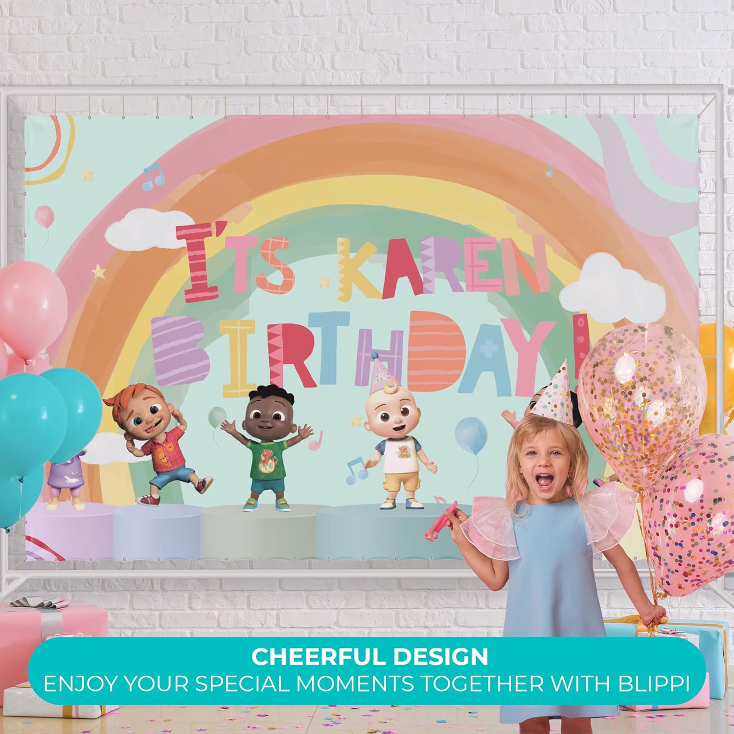 EGD Custom Happy Birthday Banner CoComelon JJ