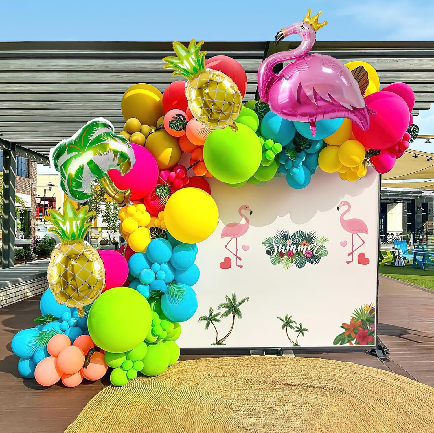 Tropical Balloon Garland Kit for Summer Parties