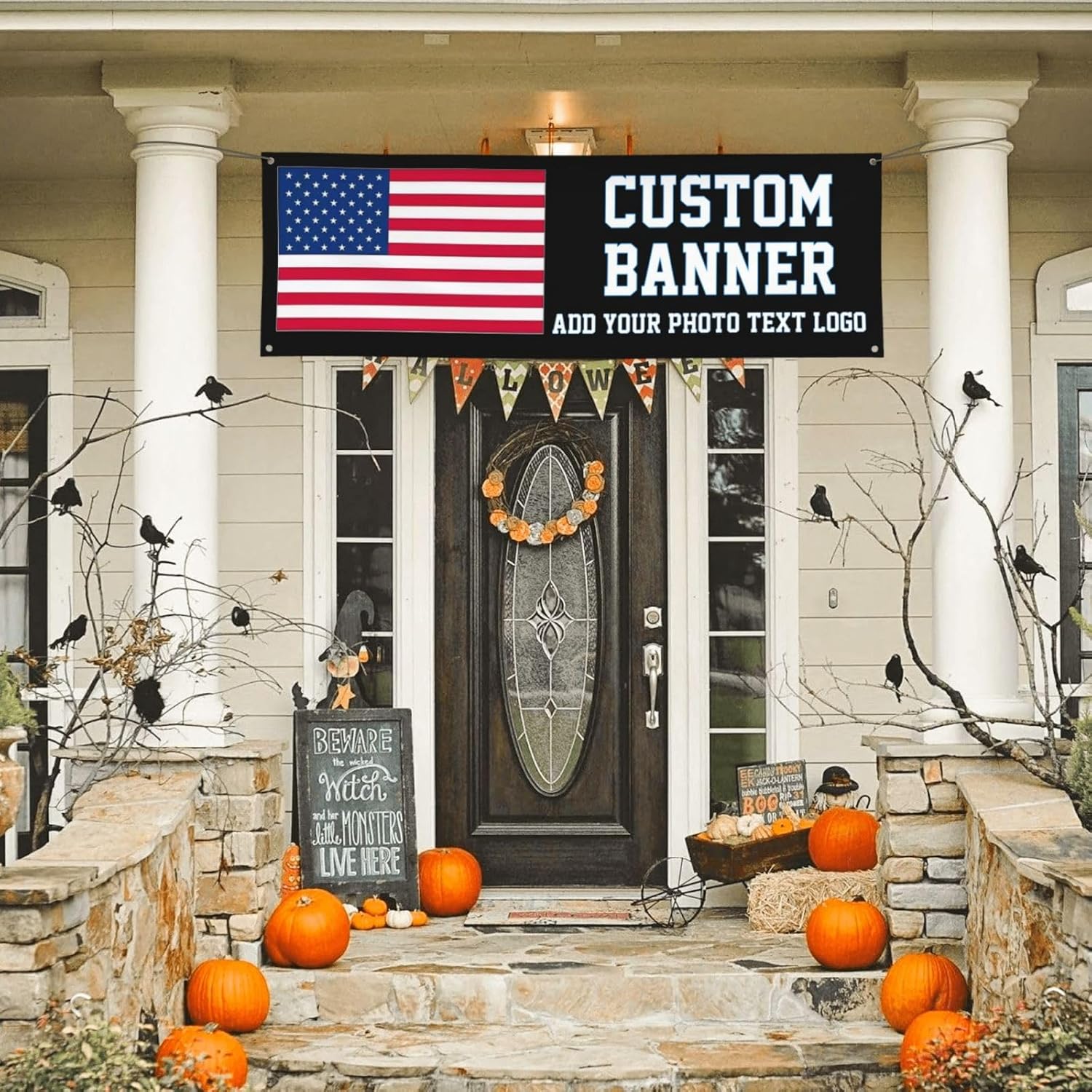 Custom 6x2 Ft Banner With Photo Text Logo
