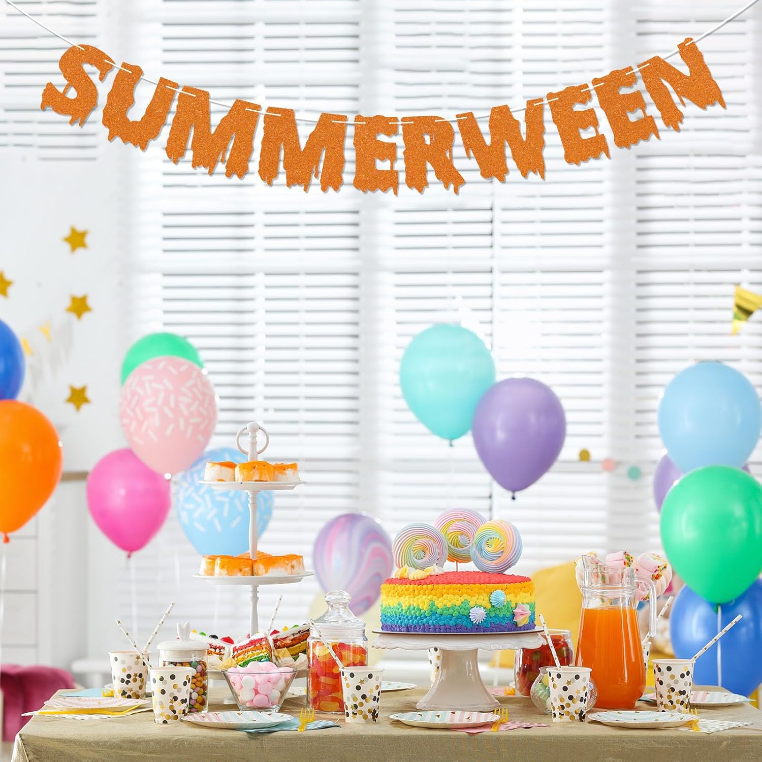 Summerween Banner - Halloween In Summer Decor