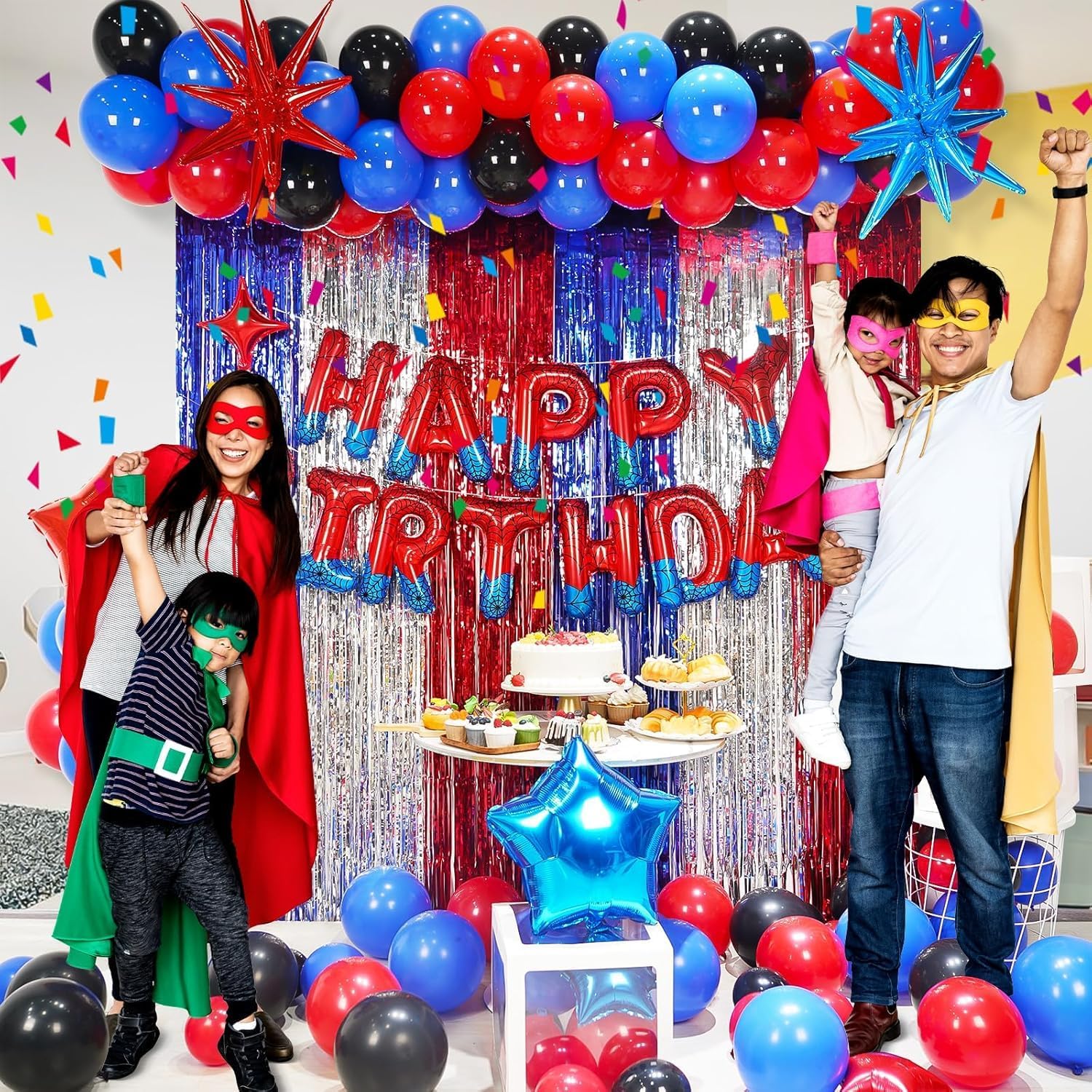 Spider Themed Birthday Banner and Candle Set