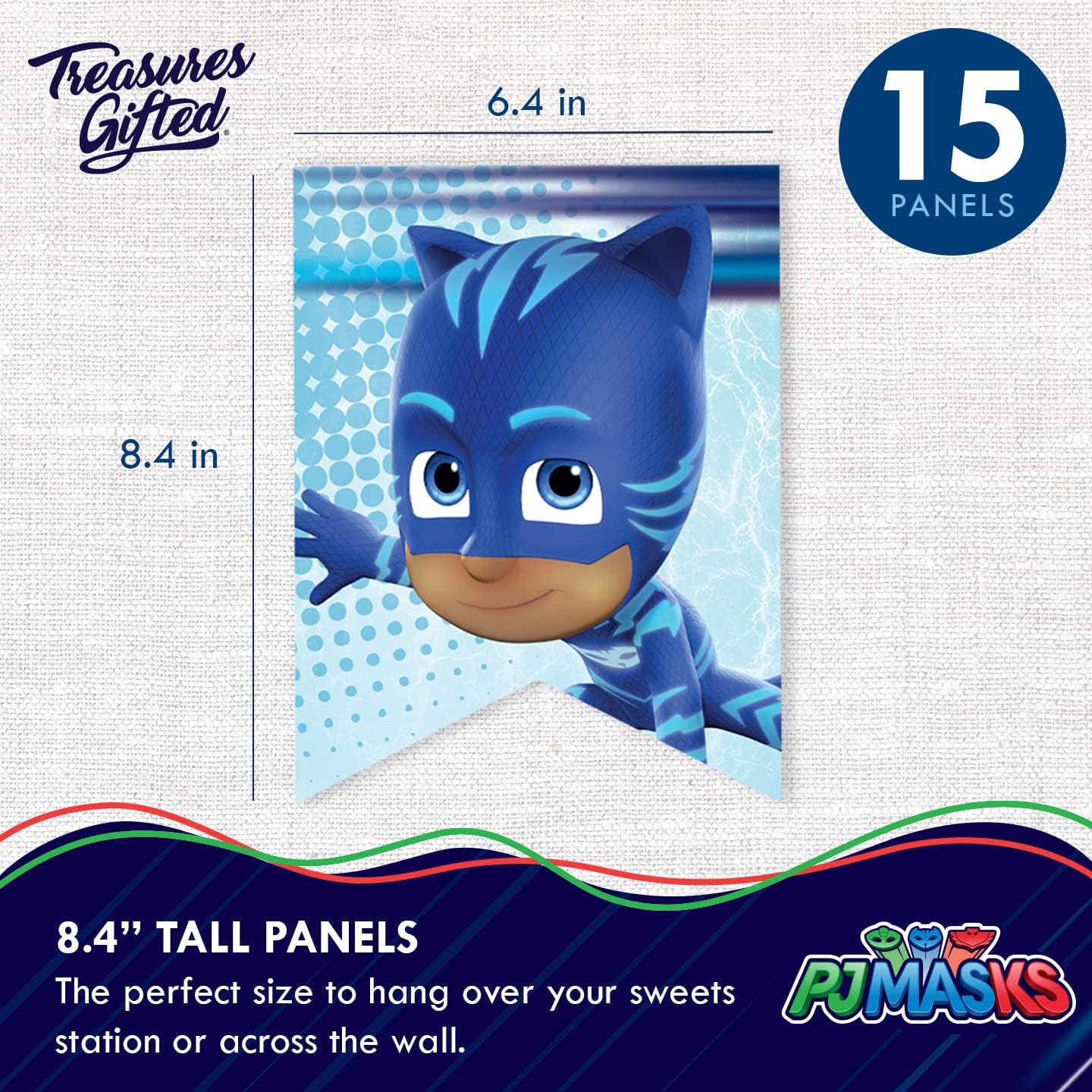 Treasures Gifted PJ Masks Birthday Banner