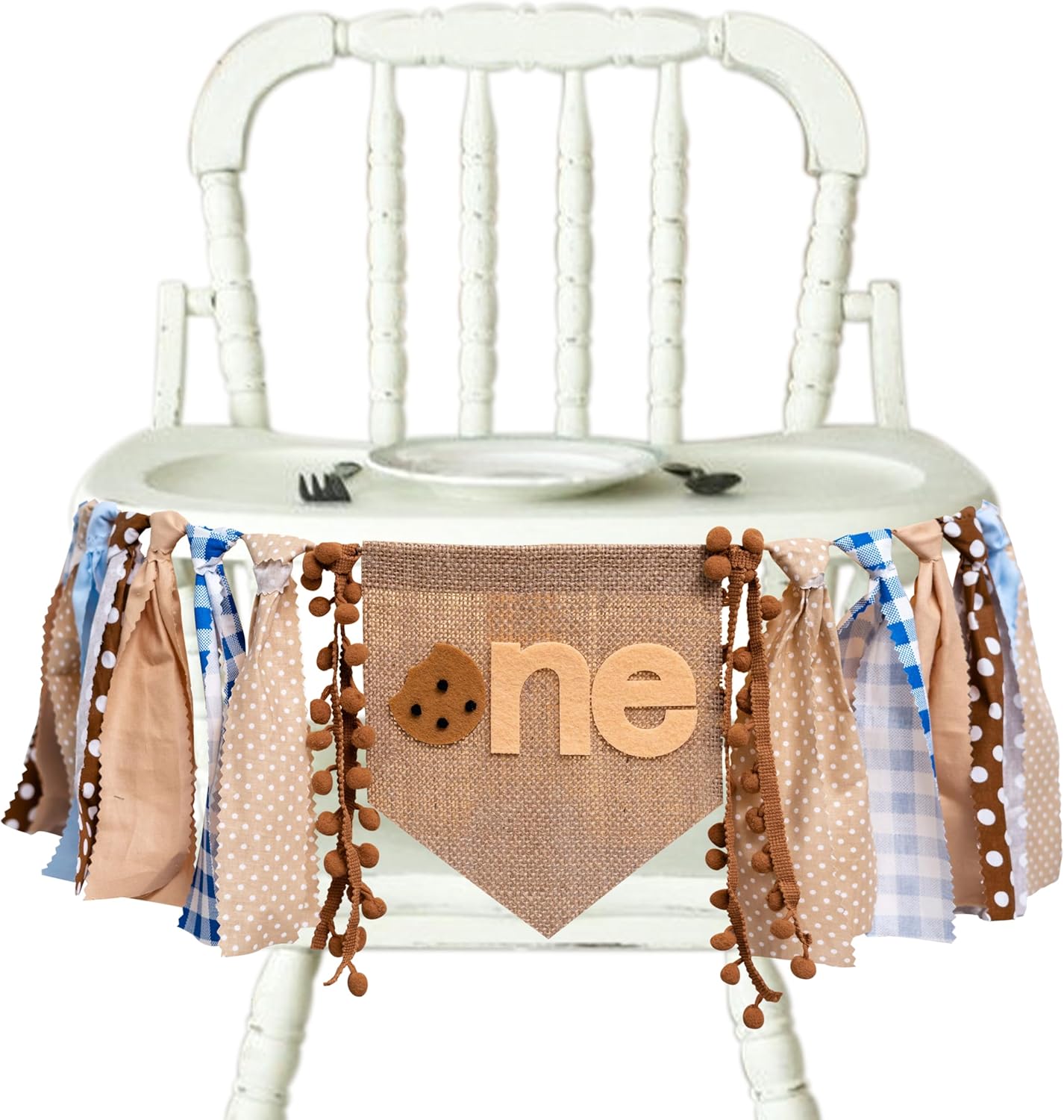 Cookies Highchair Banner for First Birthday Party