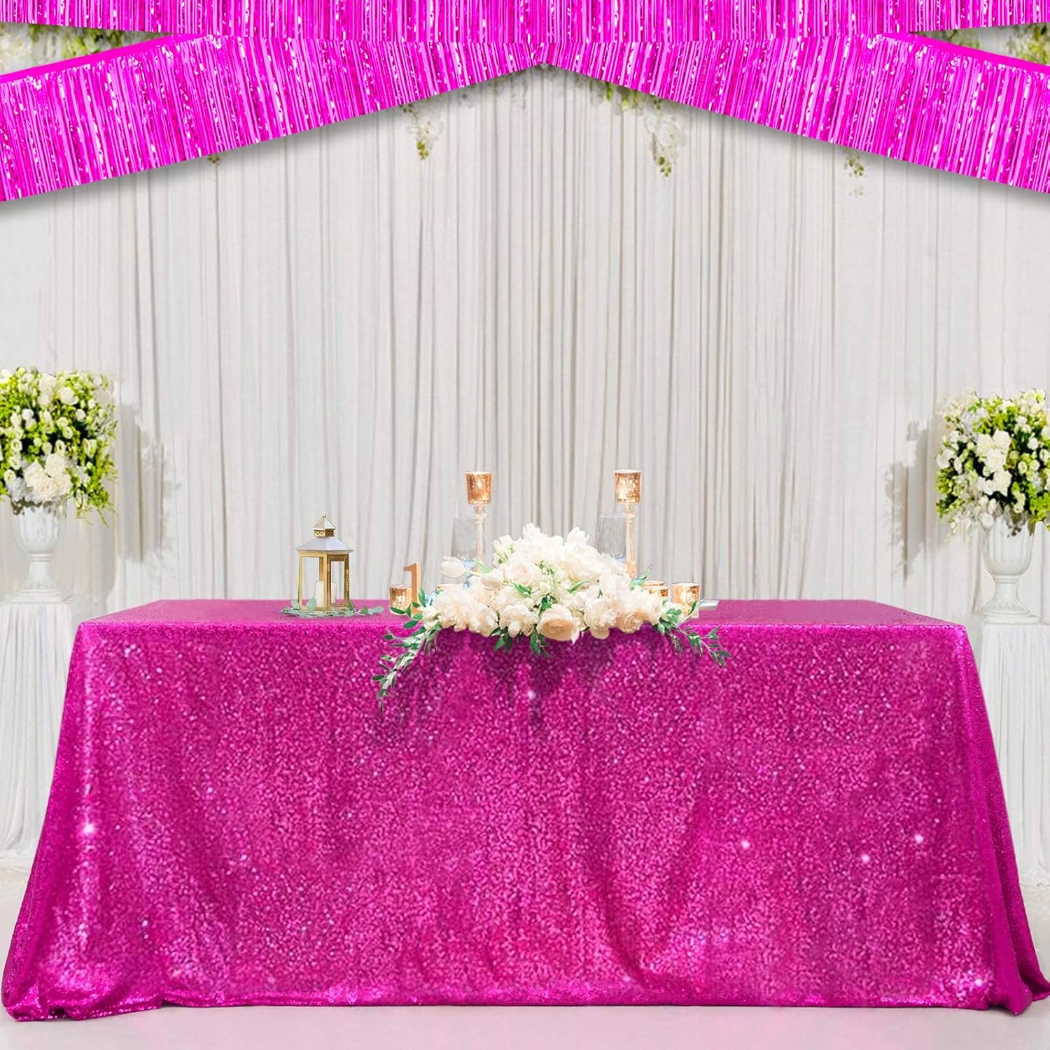10 Pack 10 Feet Metallic Foil Garland
