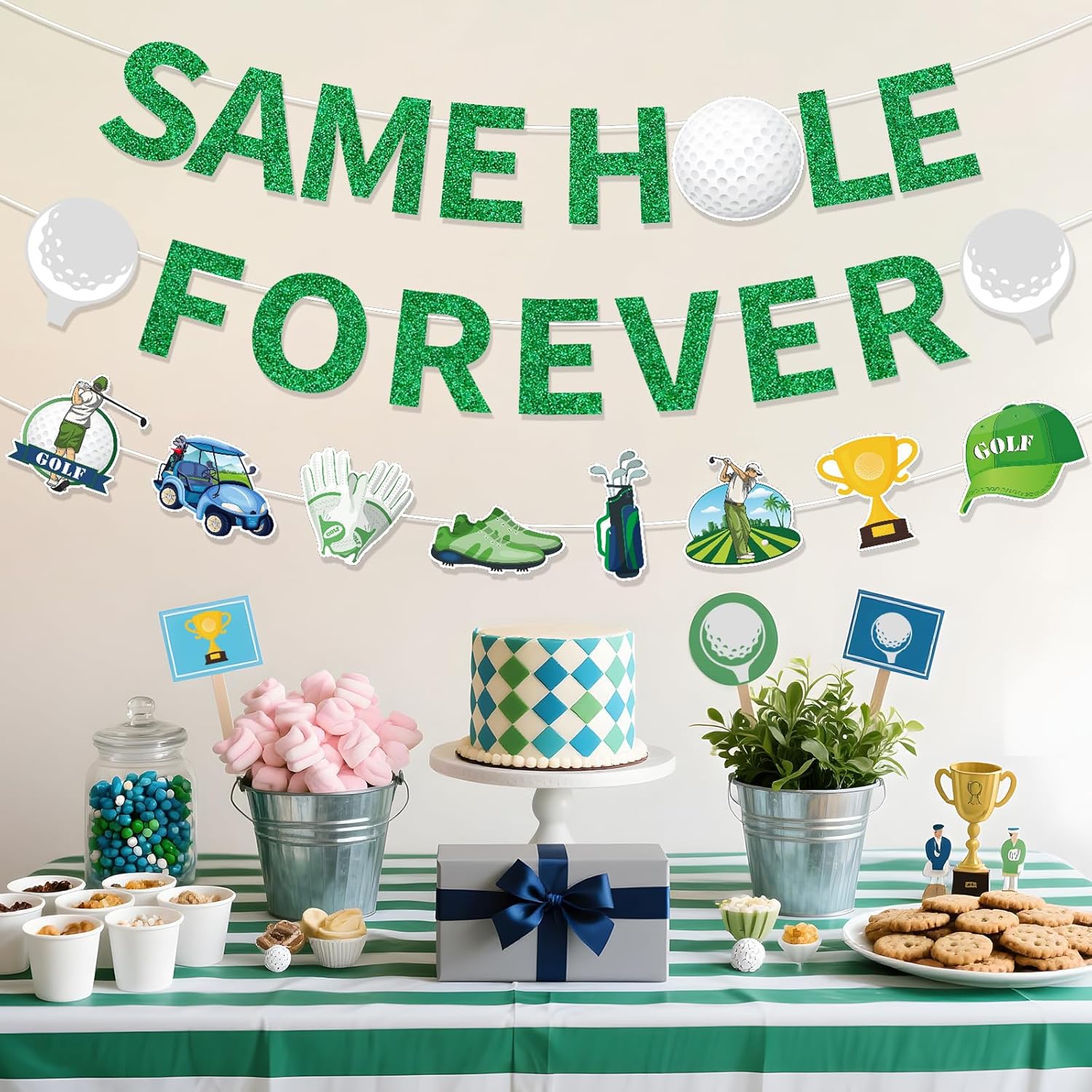 Golf Bachelor Party Decorations 3PCS Funny Banners Garland