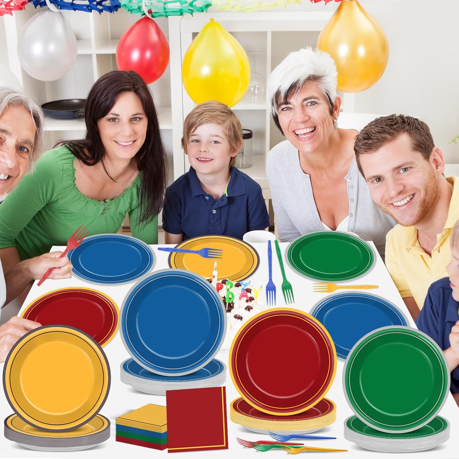 96Pcs Wizard School Party Plates and Napkins Set
