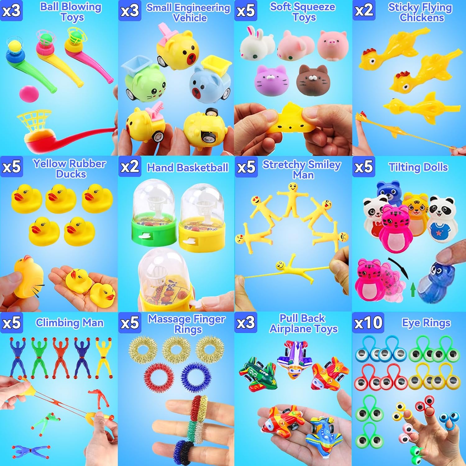 125 Piece Fidget Toy Assortment for Kids 4-12