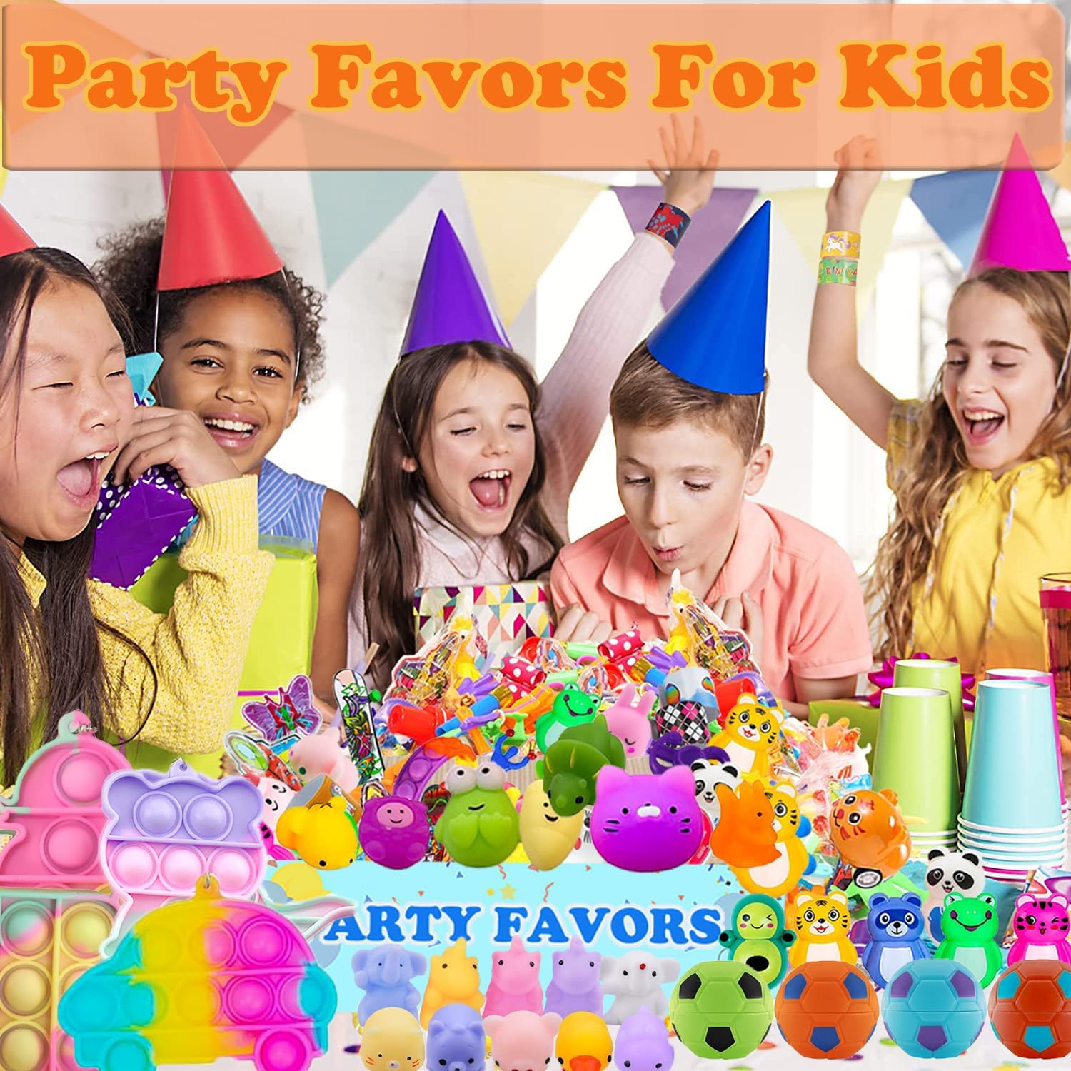 YOAUSHY 114 Pcs Party Favs for Kids 4-8