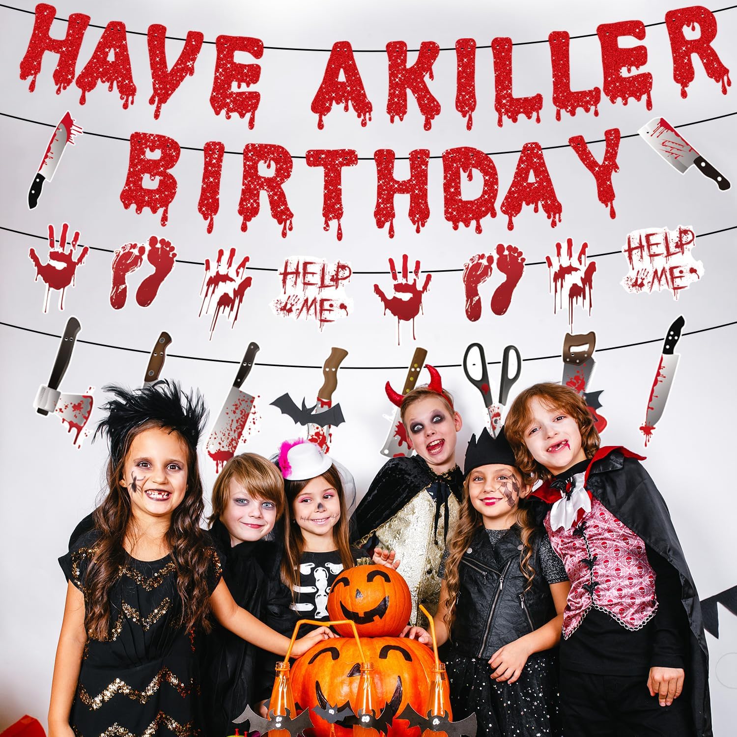 Gameza Killer Horror Birthday Banners Set of 4