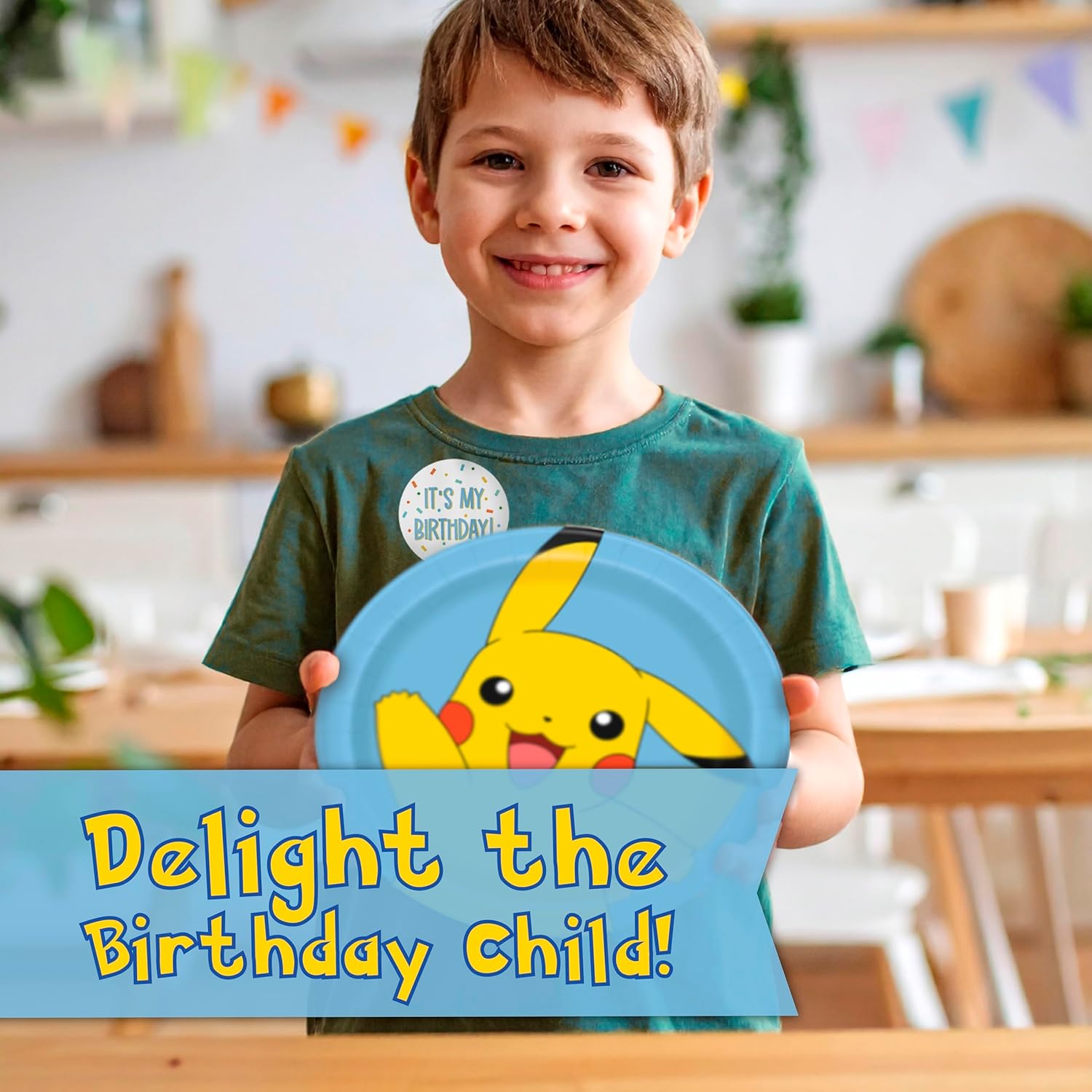 Pokemon Party Plates and Napkins for 16