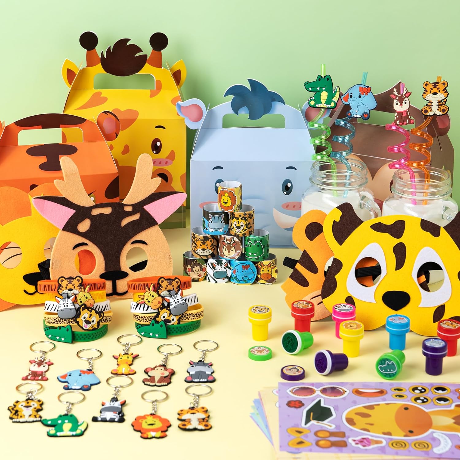Jungle Safari Party Favors Set for Kids Birthday Gifts