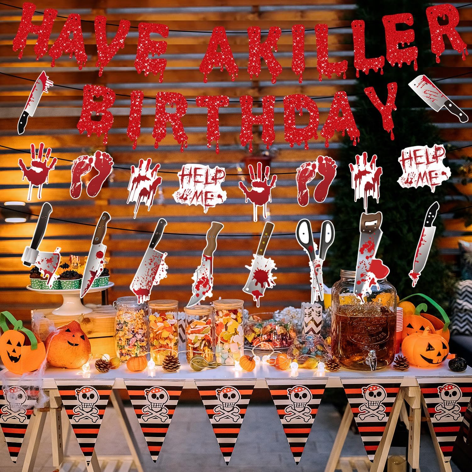 Gameza Killer Horror Birthday Banners Set of 4