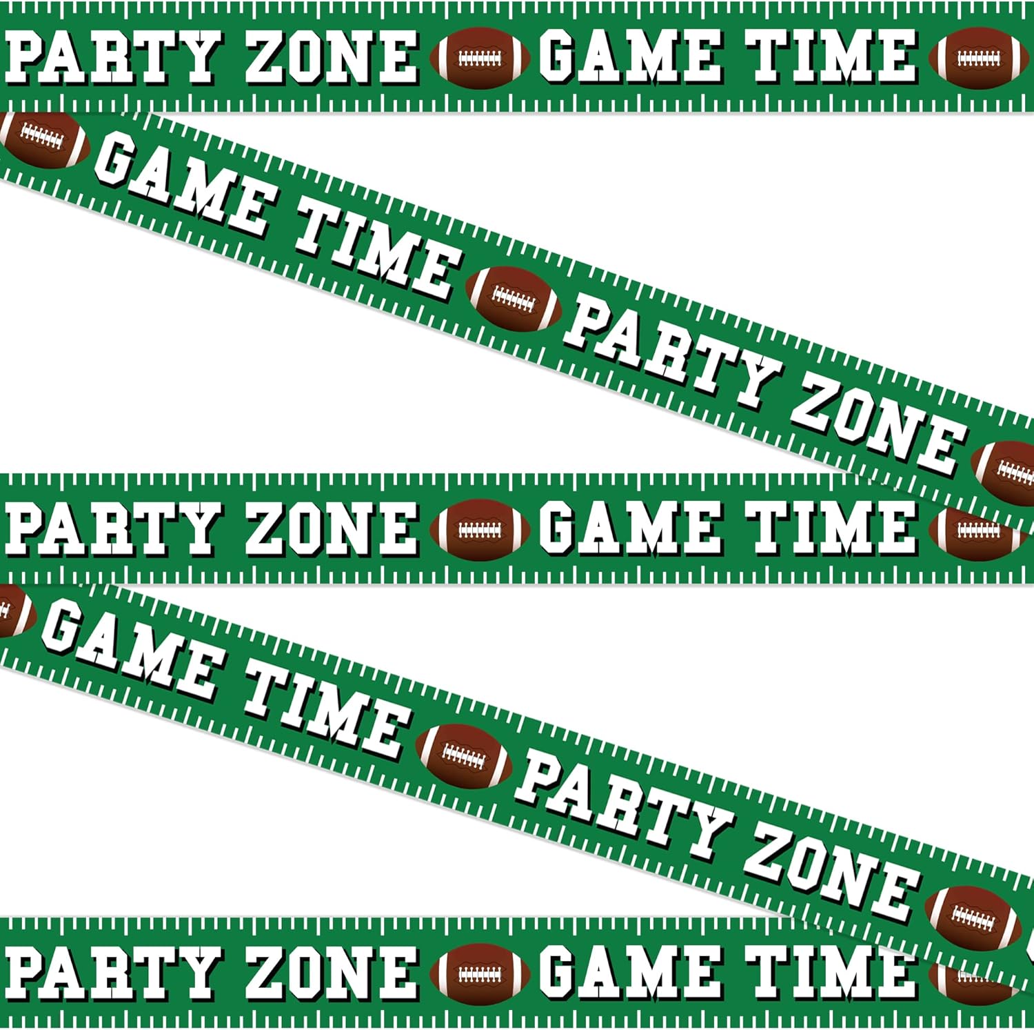 Football Party Banners 2 Pcs 8 Inch Tall 25 Feet Long