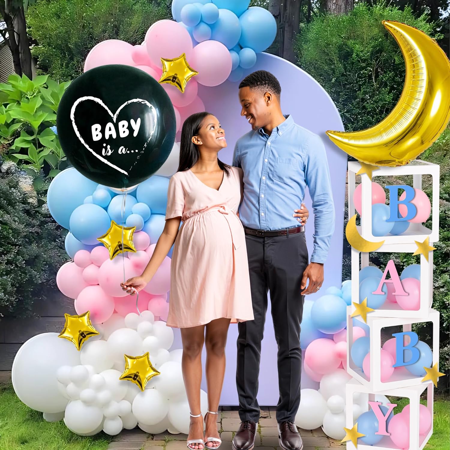 191 PC Premium Twinkle Star Gender Reveal Decor Kit