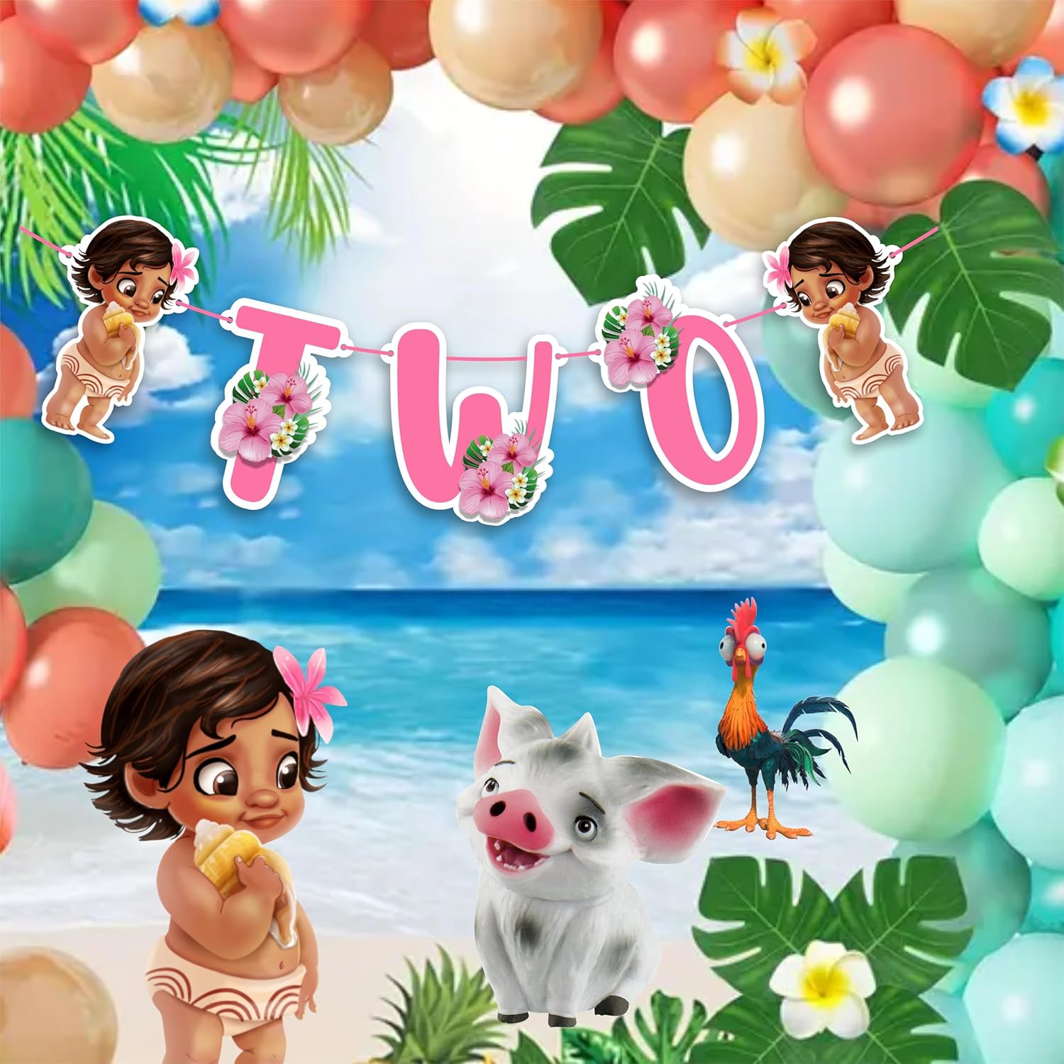 BBY Mna Two Birthday Banner for Girls