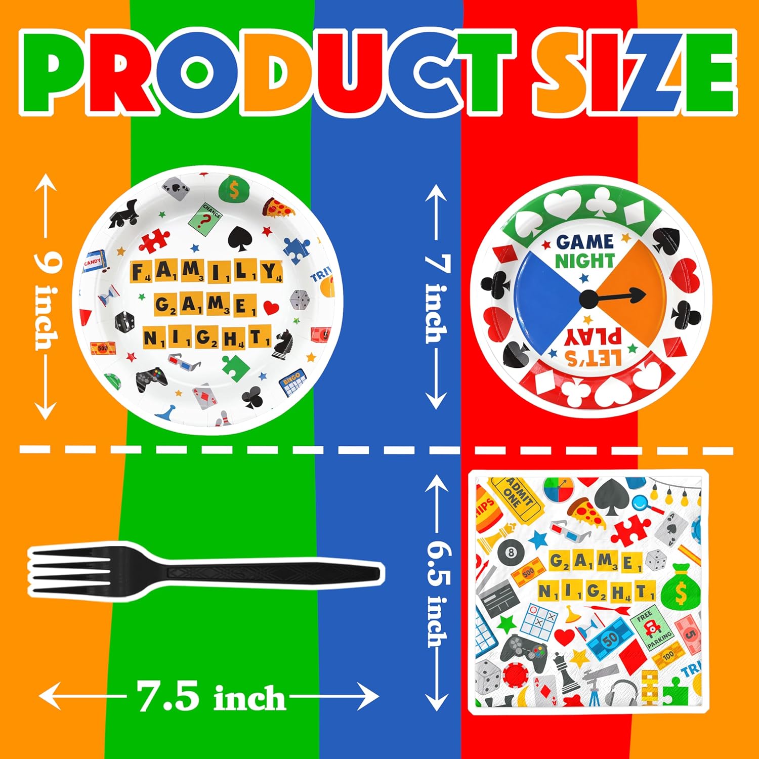 Game Night Party Decorations Set 40 Pieces