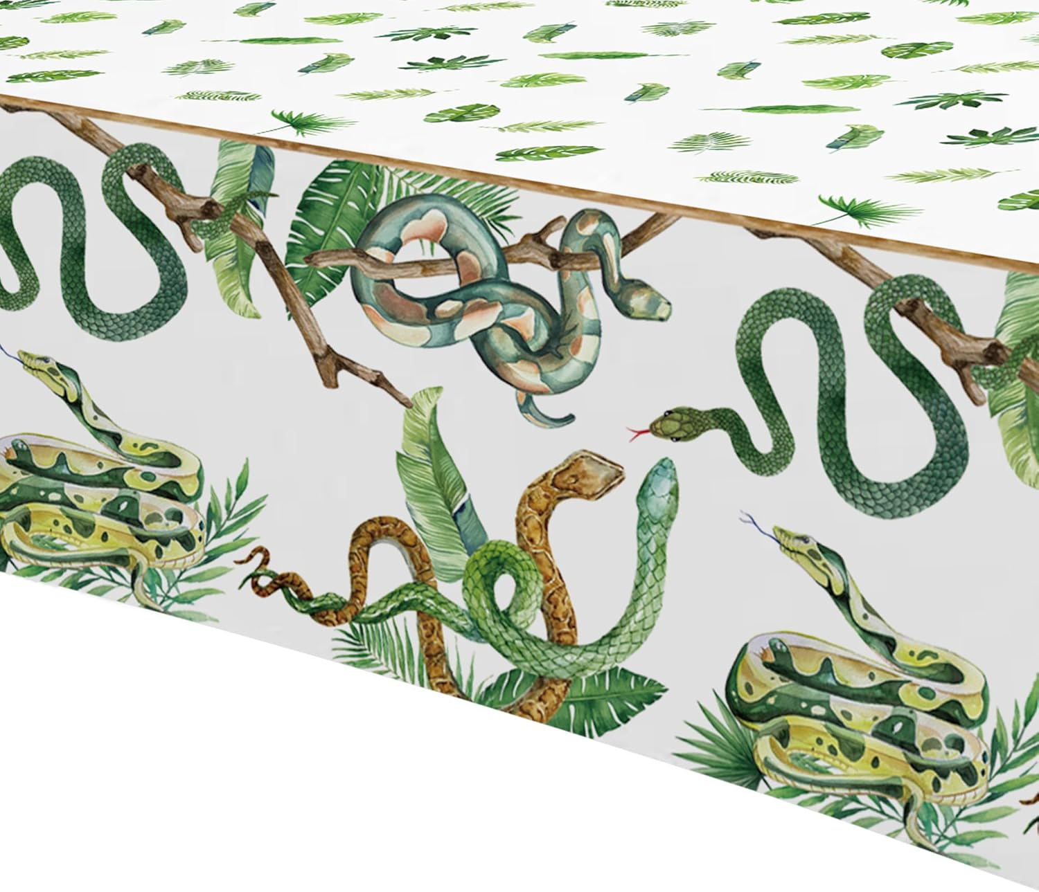 Snake Party Tablecloth - 3 Pack Jungle Theme Table Cover