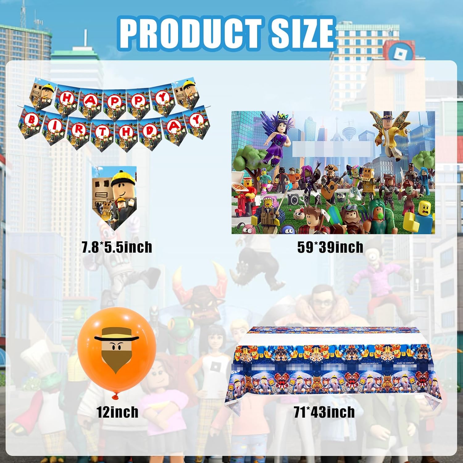 Video Game Themed Birthday Party Decor Set