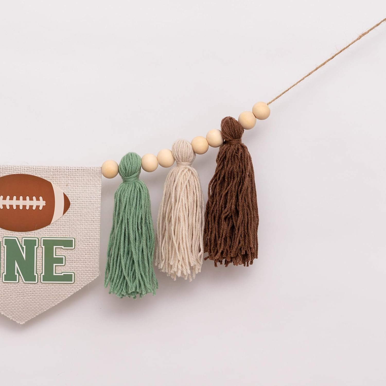 First Birthday High Chair Football Banner