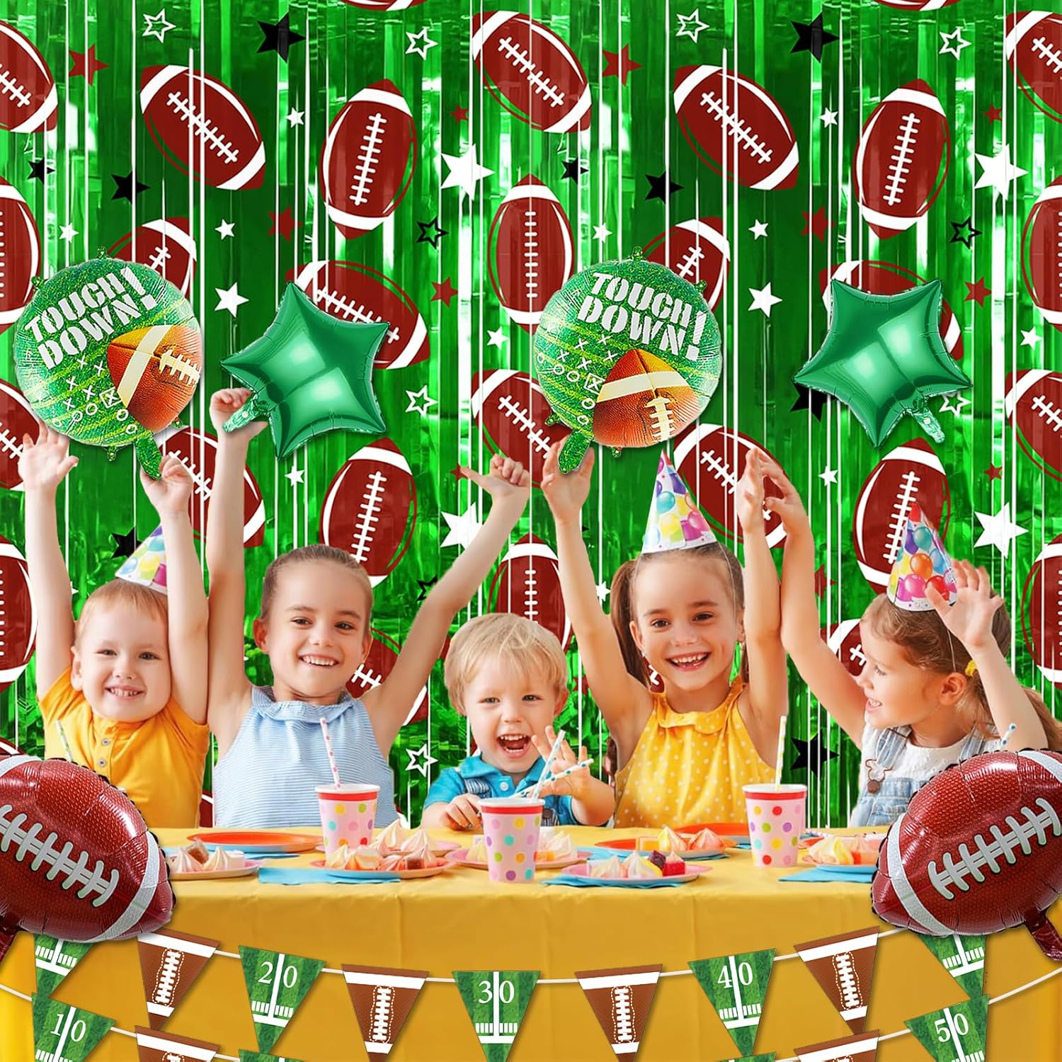 10 Pack Football Party Decorations Photo Props