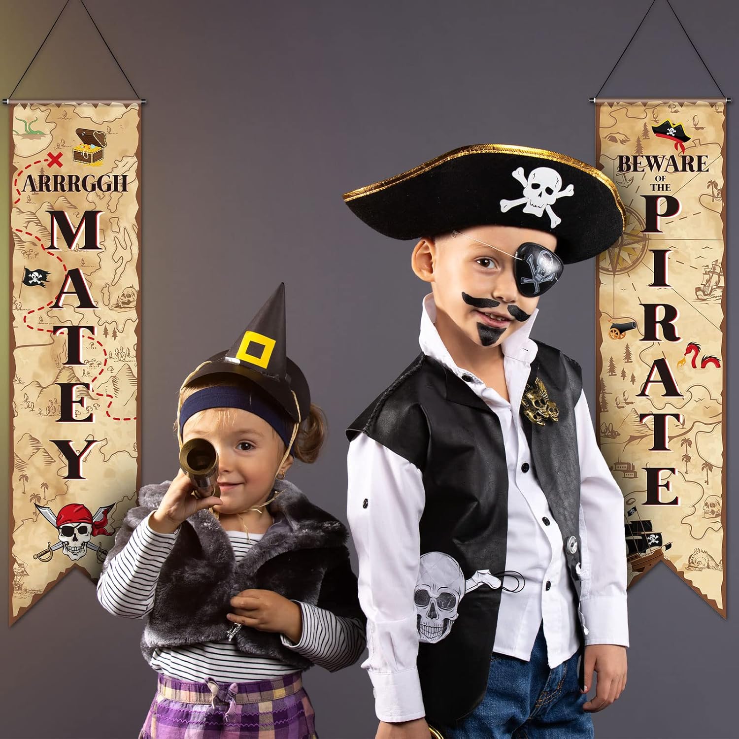 Tegeme Pirate Party Banners Treasure Hunt Decor