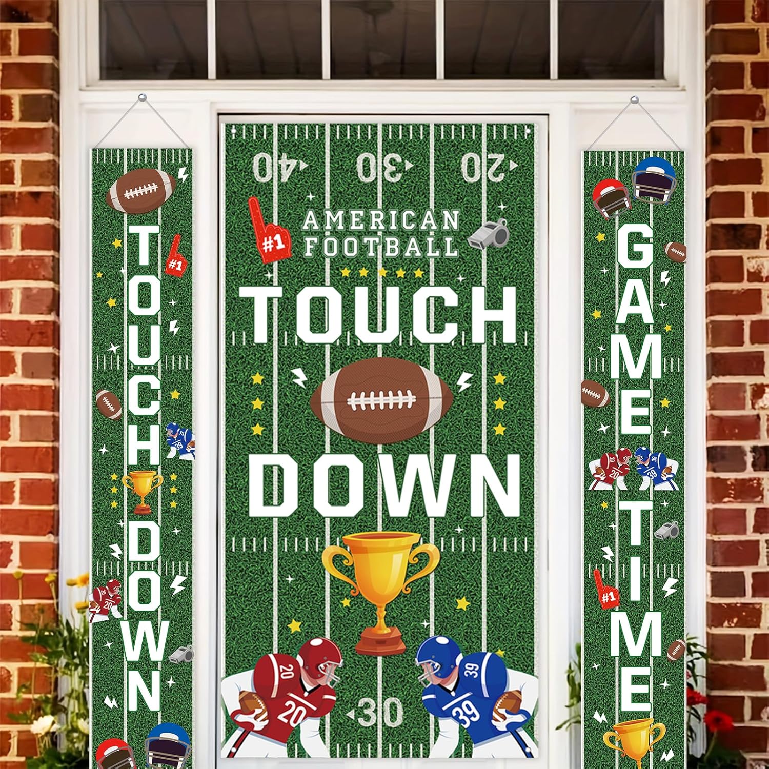 Football Party Decorations Door Banner Set
