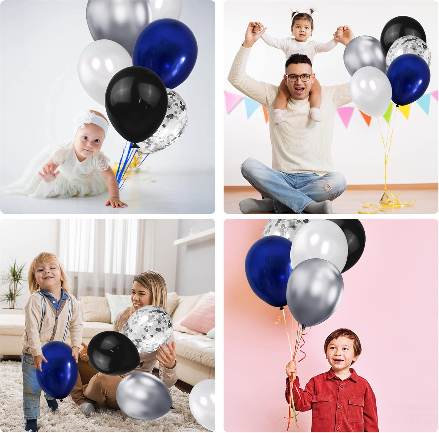 100pcs Chrome Metallic Balloons for Party Decorations