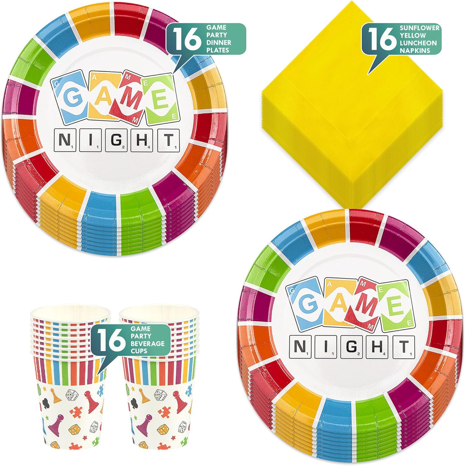 HOME HOOPLA Game Night Set for 16 Guests