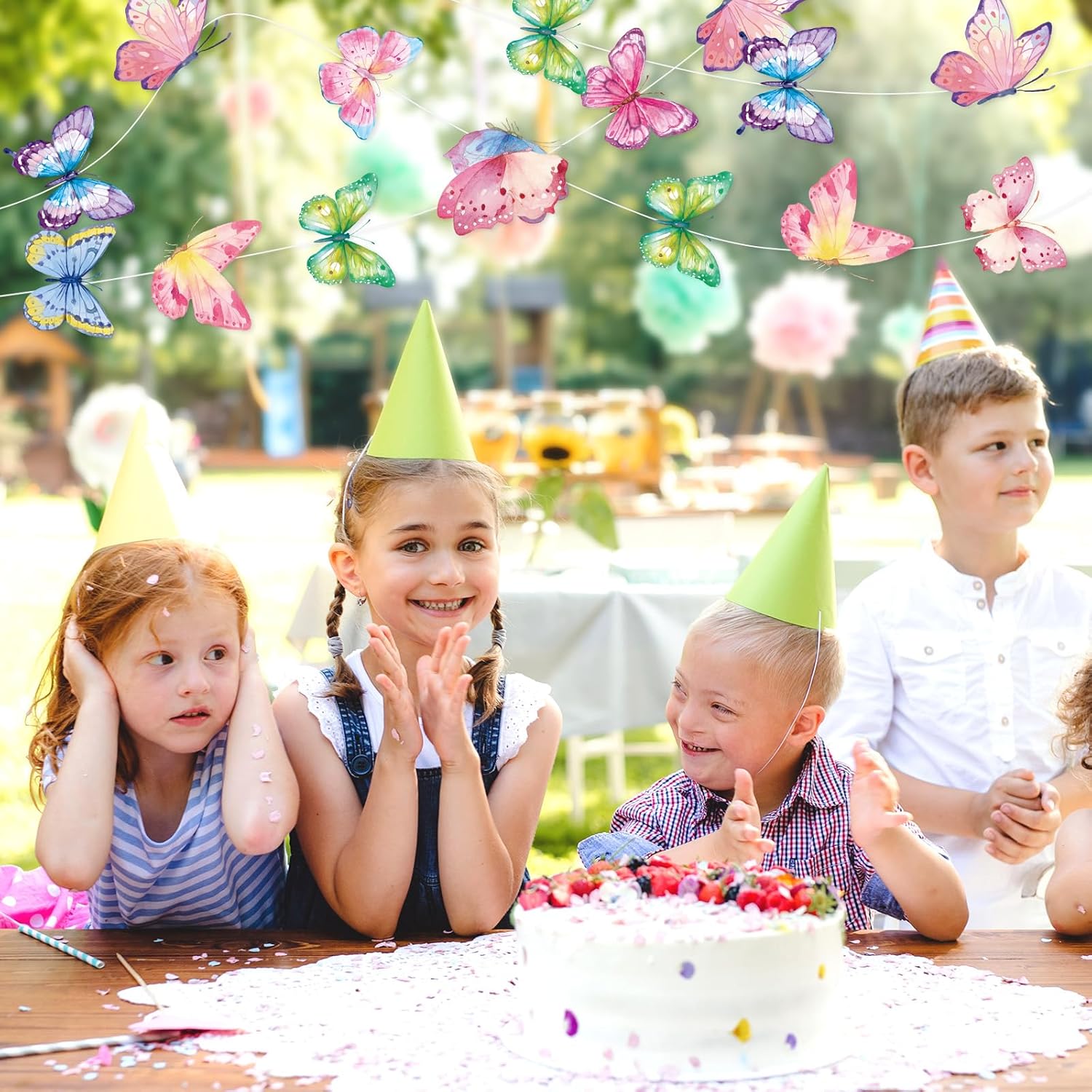 Capoda 8 Pcs Butterfly Decor Garlands for Parties