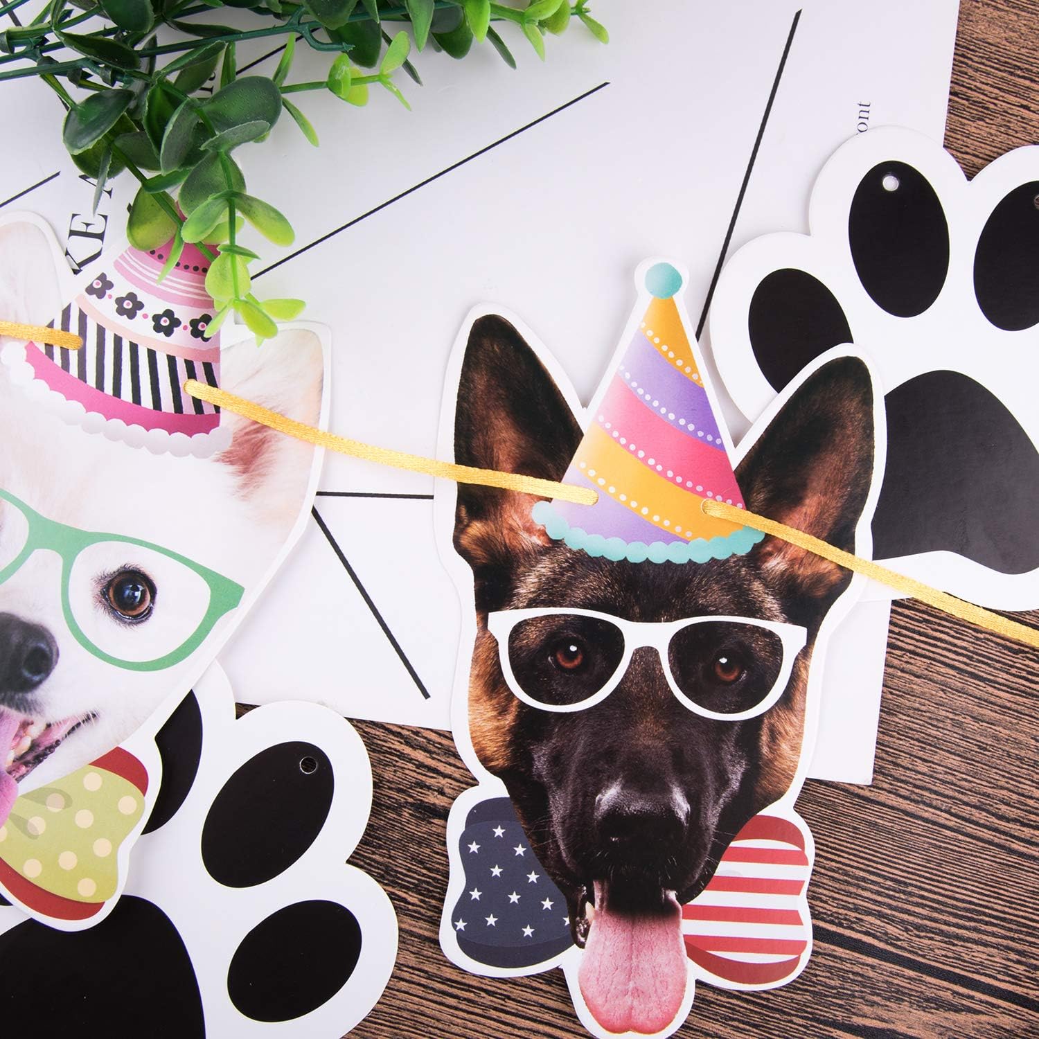 Duufin Dog Birthday Banner Set 15 Pieces