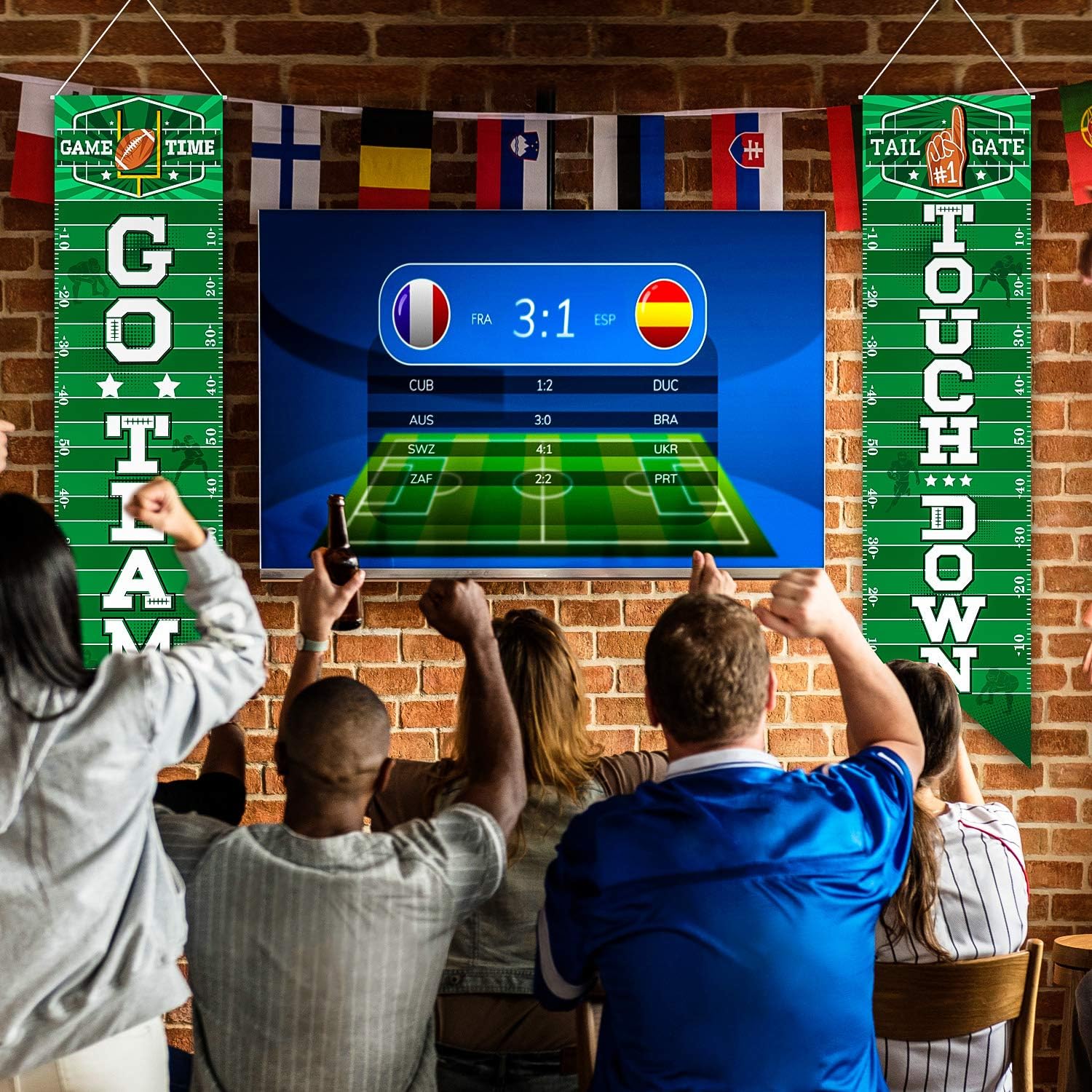 Football Welcome Banner Set for Party Decorations
