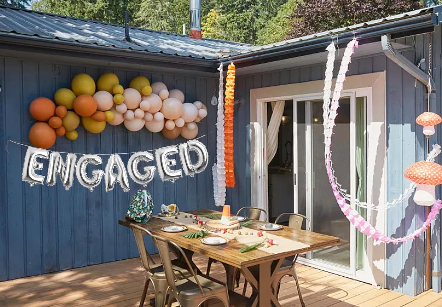 Engaged Silver Party Balloons 16 Inch Engagement Decorations