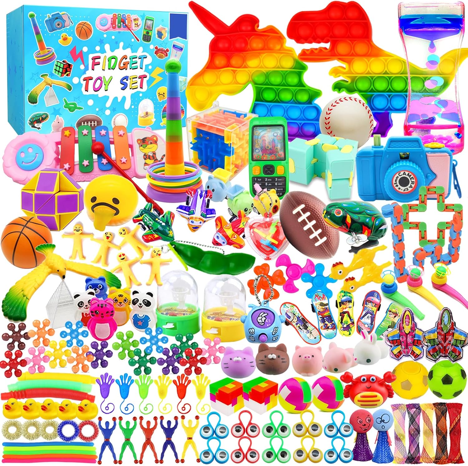 125 Piece Fidget Toy Assortment for Kids 4-12