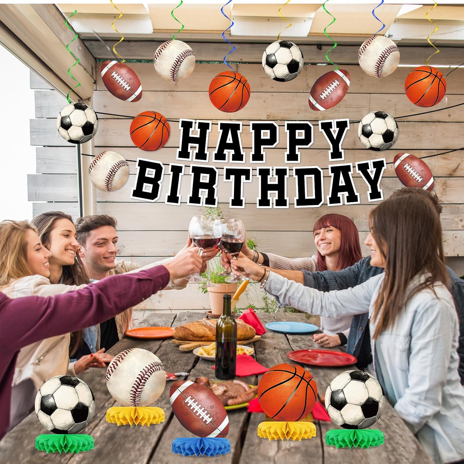 Sports Birthday Party Decorations Banners Centerpieces