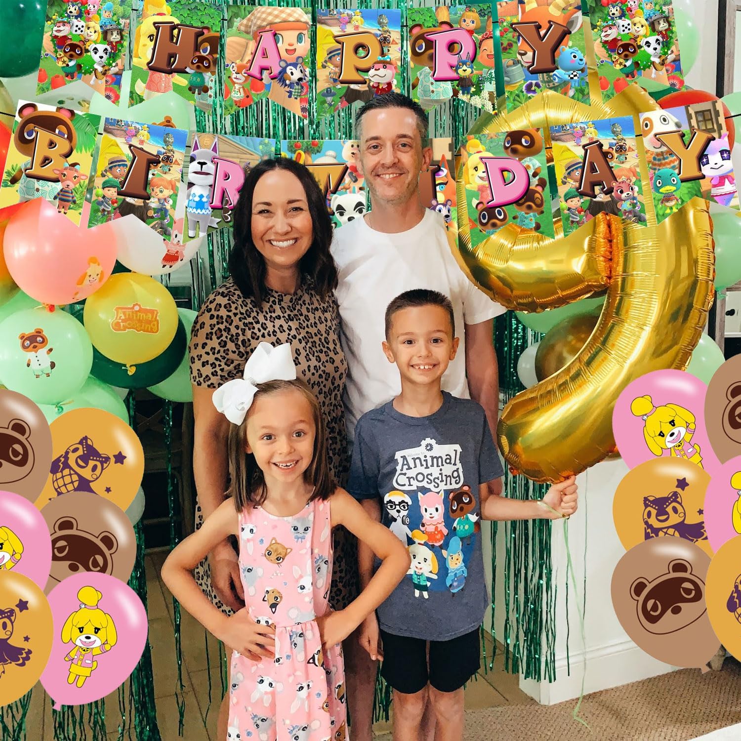 Animal Crossing Themed Birthday Decorations Set