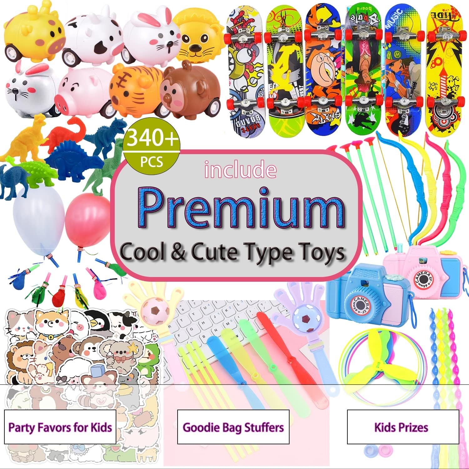 498 PCS Premium Party Favors for Kids 3-10