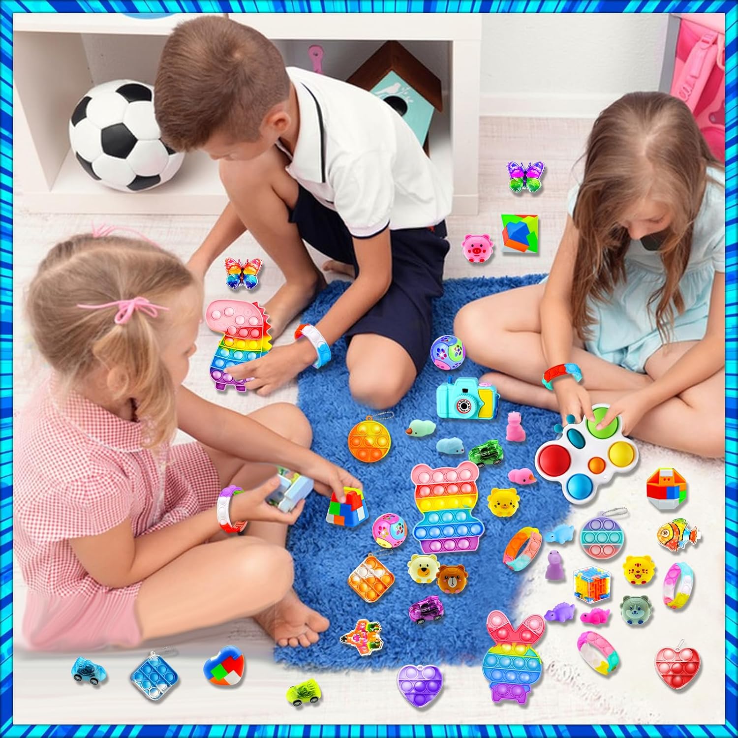 HOLILURE 206 PCS Kids Party Favors Fidget Toy Pack