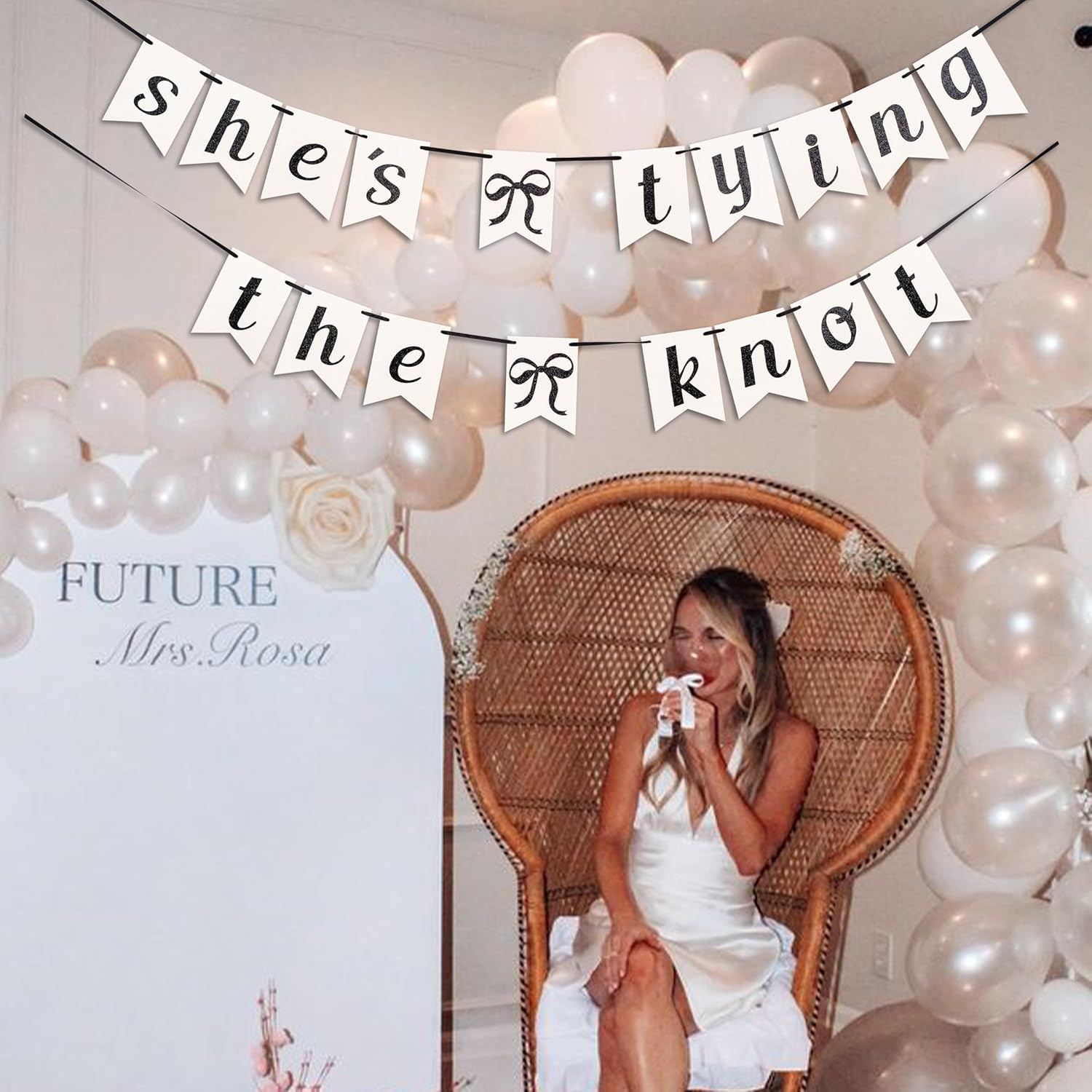 Shes Tying The Knot Banner Bridal Shower Decoration